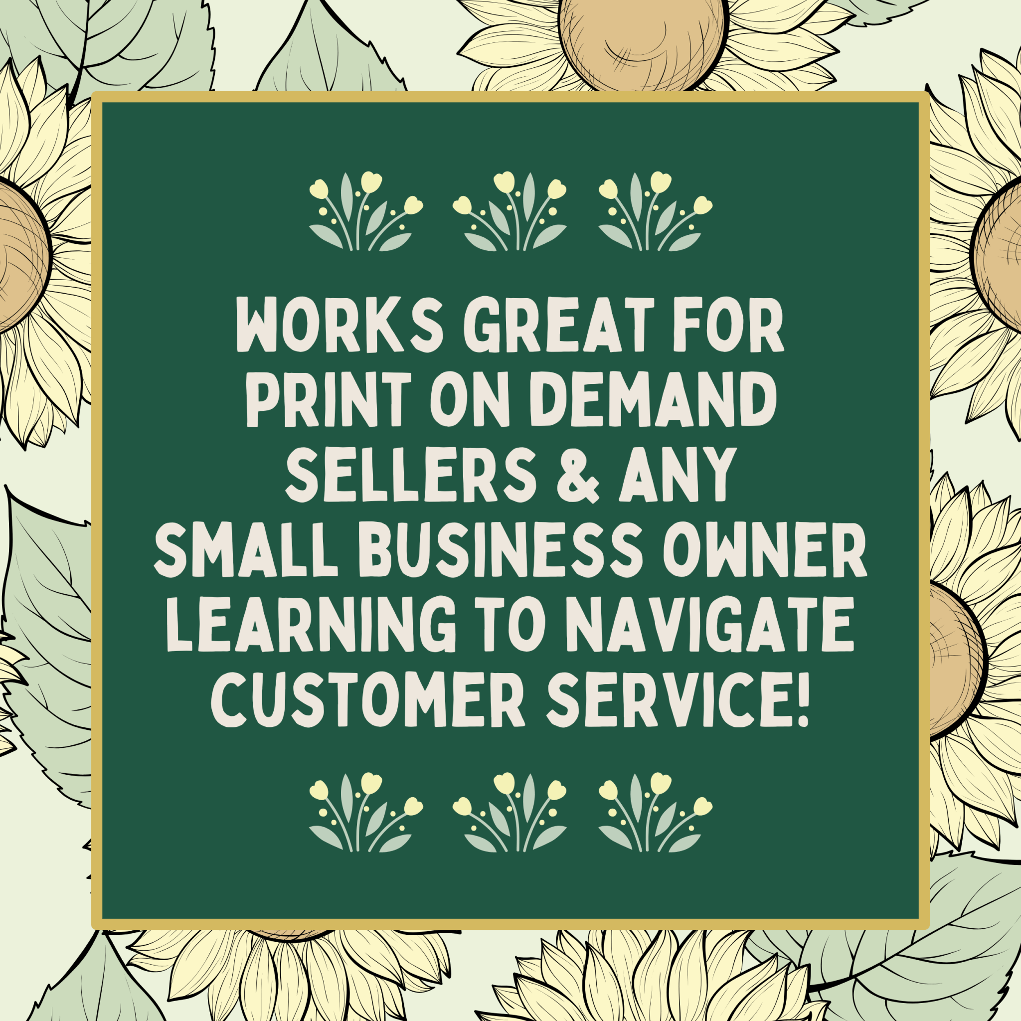 Samples Message: Customer Service for Print on Demand Sellers - Opal and June