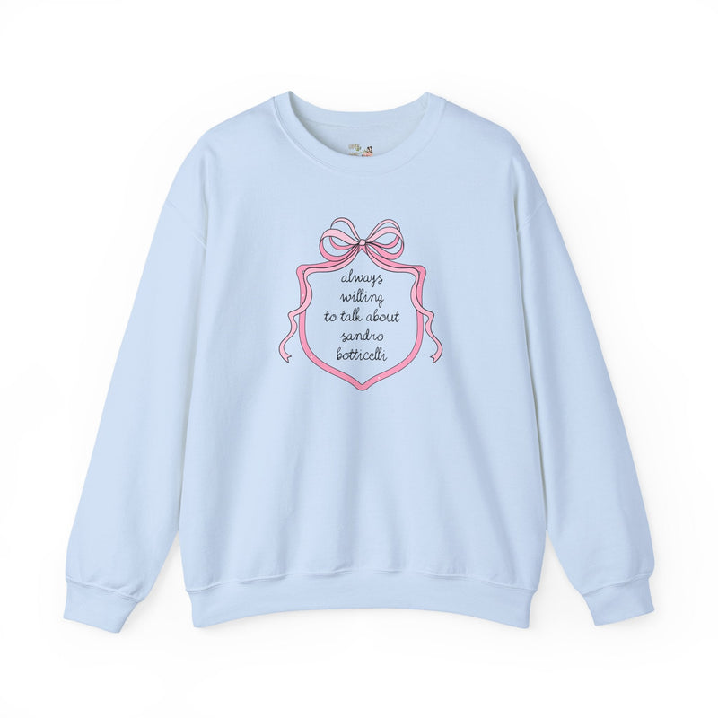 Sandro Botticelli Art History Sweatshirt, Humanities Professor, Social Studies Shirt, Historian Who Loves Late Gothic, Early Renaissance Art - Opal and June