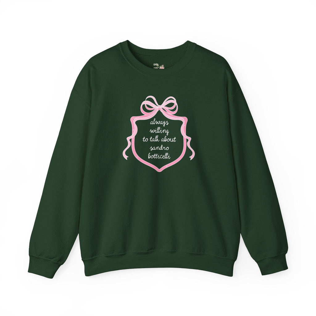 Sandro Botticelli Art History Sweatshirt, Humanities Professor, Social Studies Shirt, Historian Who Loves Late Gothic, Early Renaissance Art - Opal and June