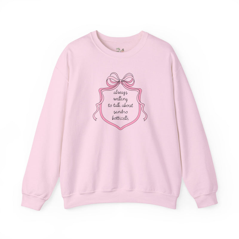 Sandro Botticelli Art History Sweatshirt, Humanities Professor, Social Studies Shirt, Historian Who Loves Late Gothic, Early Renaissance Art - Opal and June