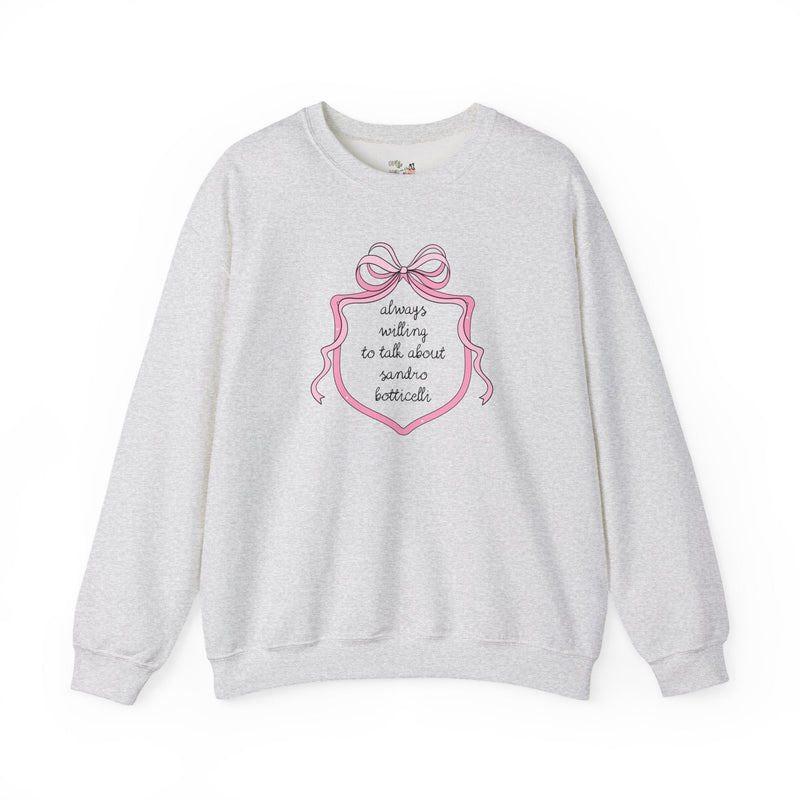 Sandro Botticelli Art History Sweatshirt, Humanities Professor, Social Studies Shirt, Historian Who Loves Late Gothic, Early Renaissance Art - Opal and June