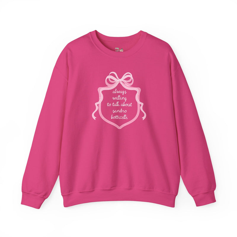 Sandro Botticelli Art History Sweatshirt, Humanities Professor, Social Studies Shirt, Historian Who Loves Late Gothic, Early Renaissance Art - Opal and June