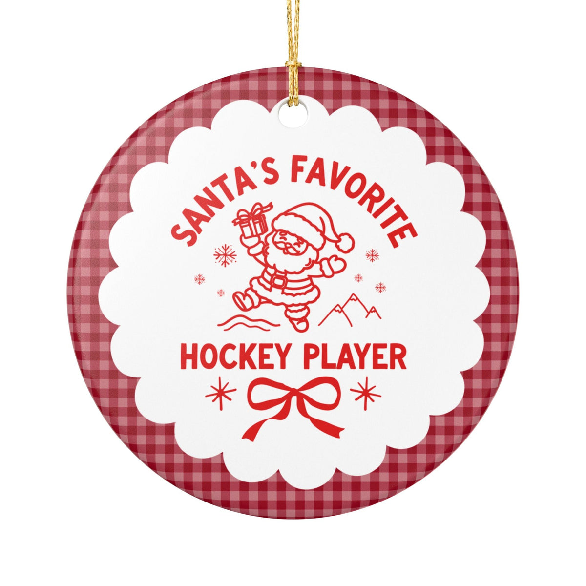 Santa's Favorite Hockey Player - Opal and June