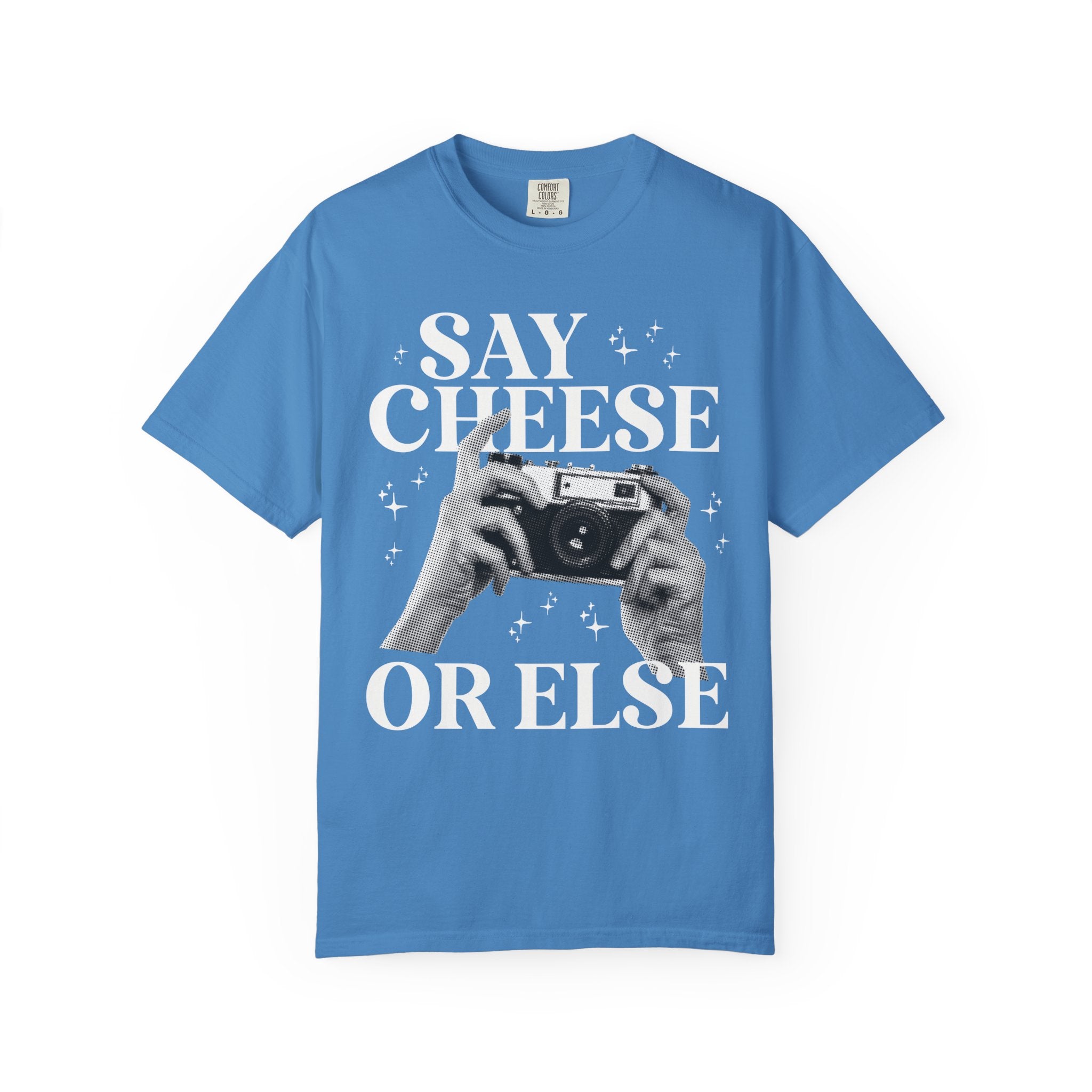 Say Cheese or Else: Funny Wedding Photographer Tee - Opal and June