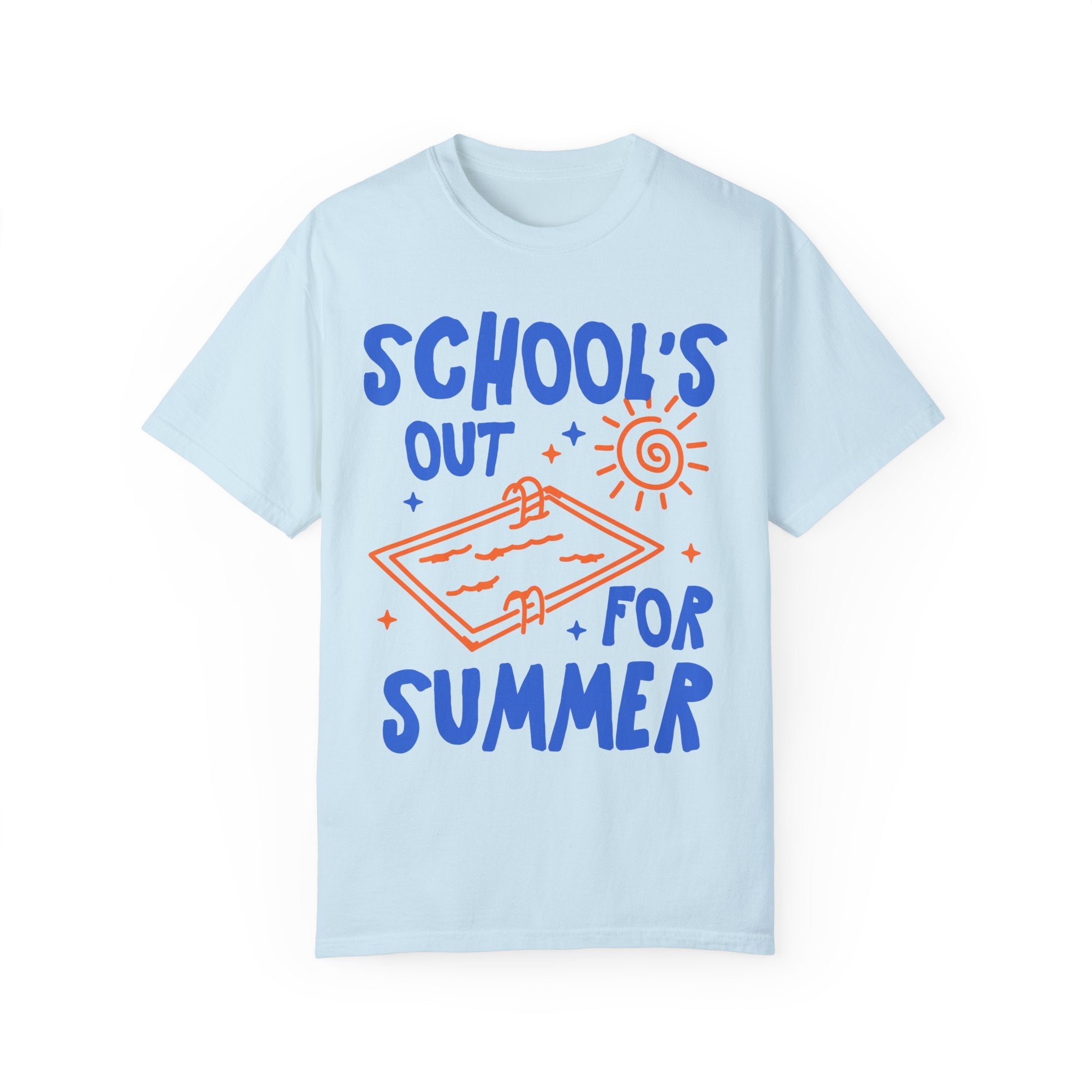 School's Out for Summer: Funny Last Day of School Teacher Tee Shirt, Matching First Grade Crew Teacher T-Shirts, Cute Class Dismissed Tee - Opal and June