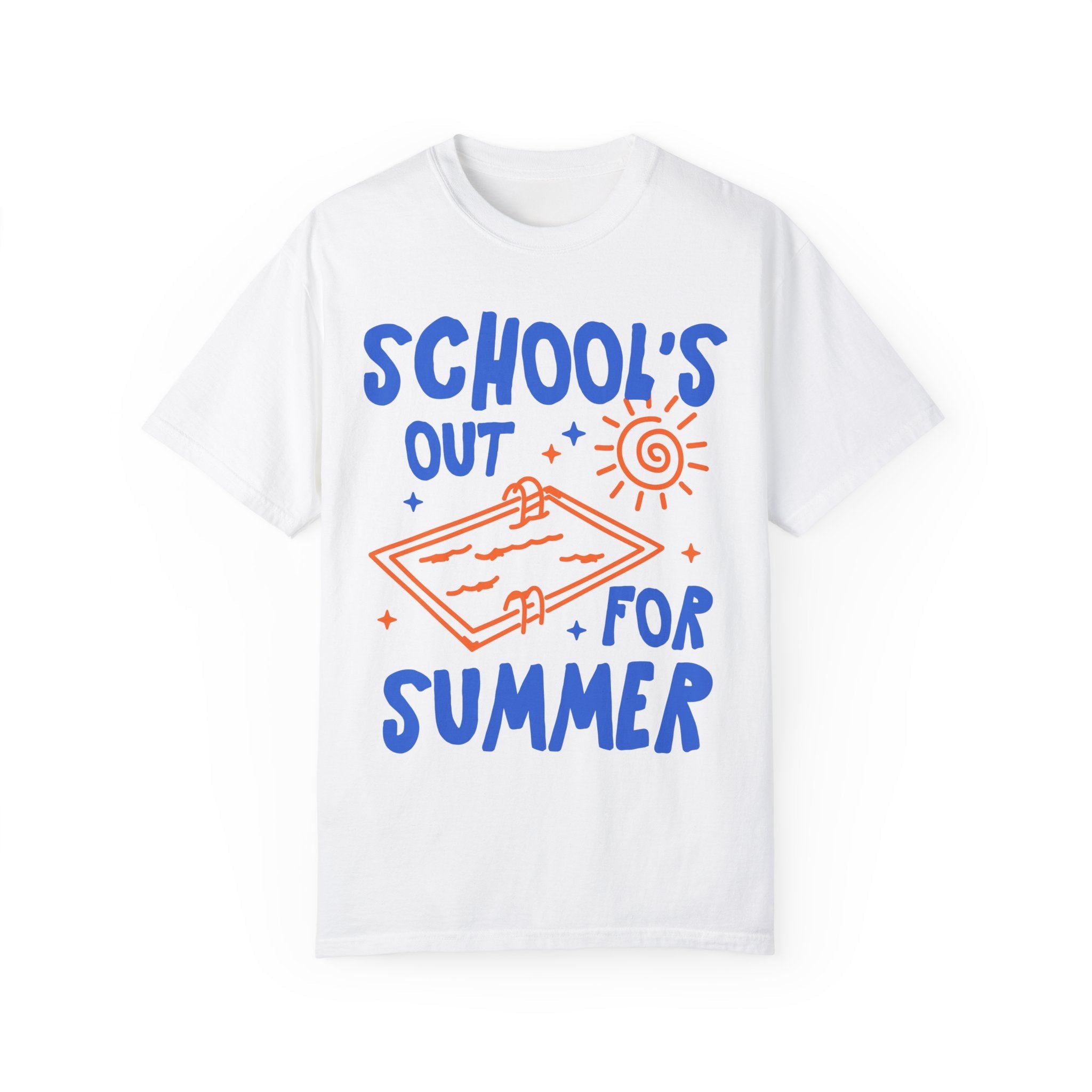 School's Out for Summer: Funny Last Day of School Teacher Tee Shirt, Matching First Grade Crew Teacher T-Shirts, Cute Class Dismissed Tee - Opal and June
