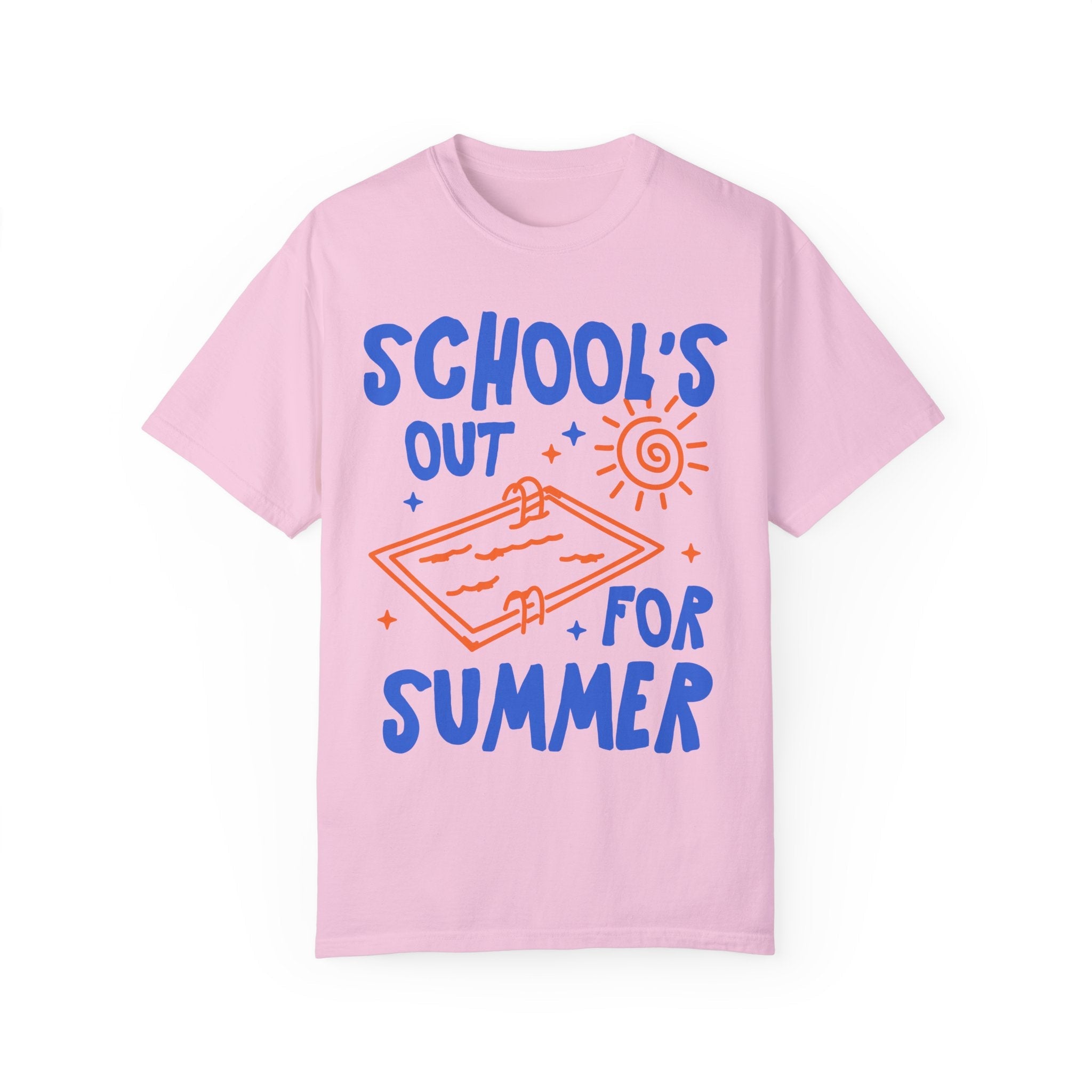 School's Out for Summer: Funny Last Day of School Teacher Tee Shirt, Matching First Grade Crew Teacher T-Shirts, Cute Class Dismissed Tee - Opal and June