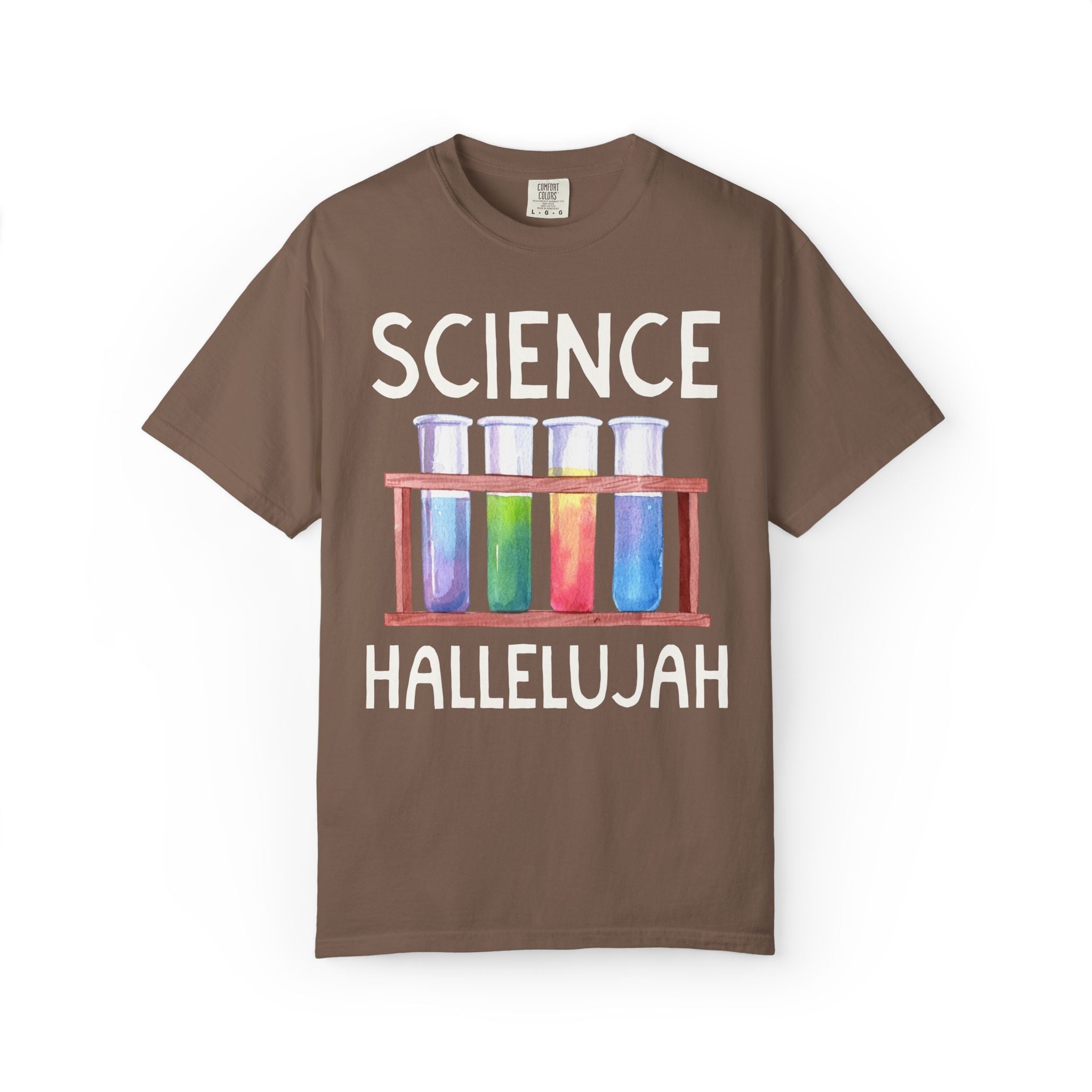 Science Hallelujah Chemistry Teacher or Middle School Science Teacher T-Shirt, Colorful and Fun Women in STEM Science Lover Tee Shirt - Opal and June