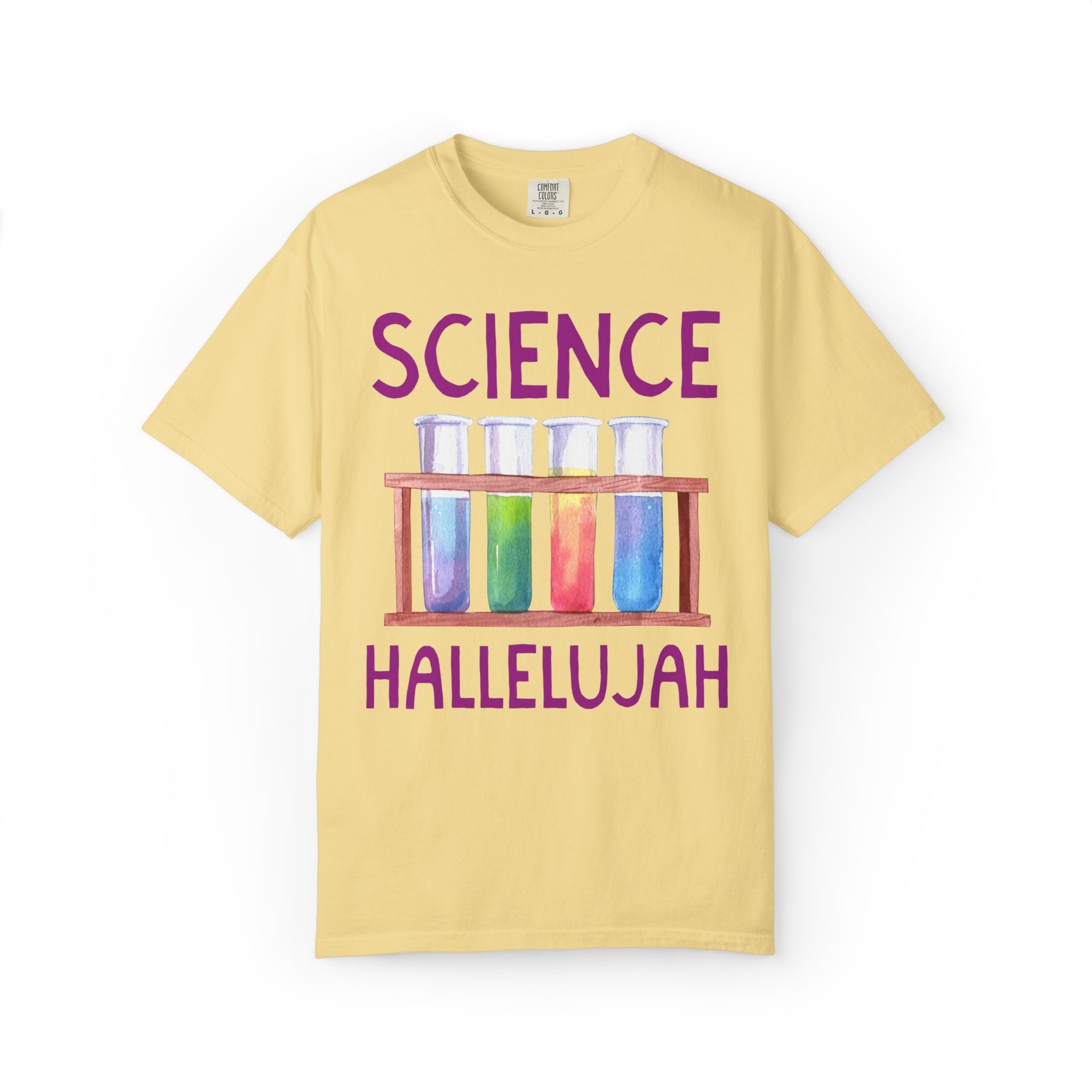 Science Hallelujah Chemistry Teacher or Middle School Science Teacher T-Shirt, Colorful and Fun Women in STEM Science Lover Tee Shirt - Opal and June