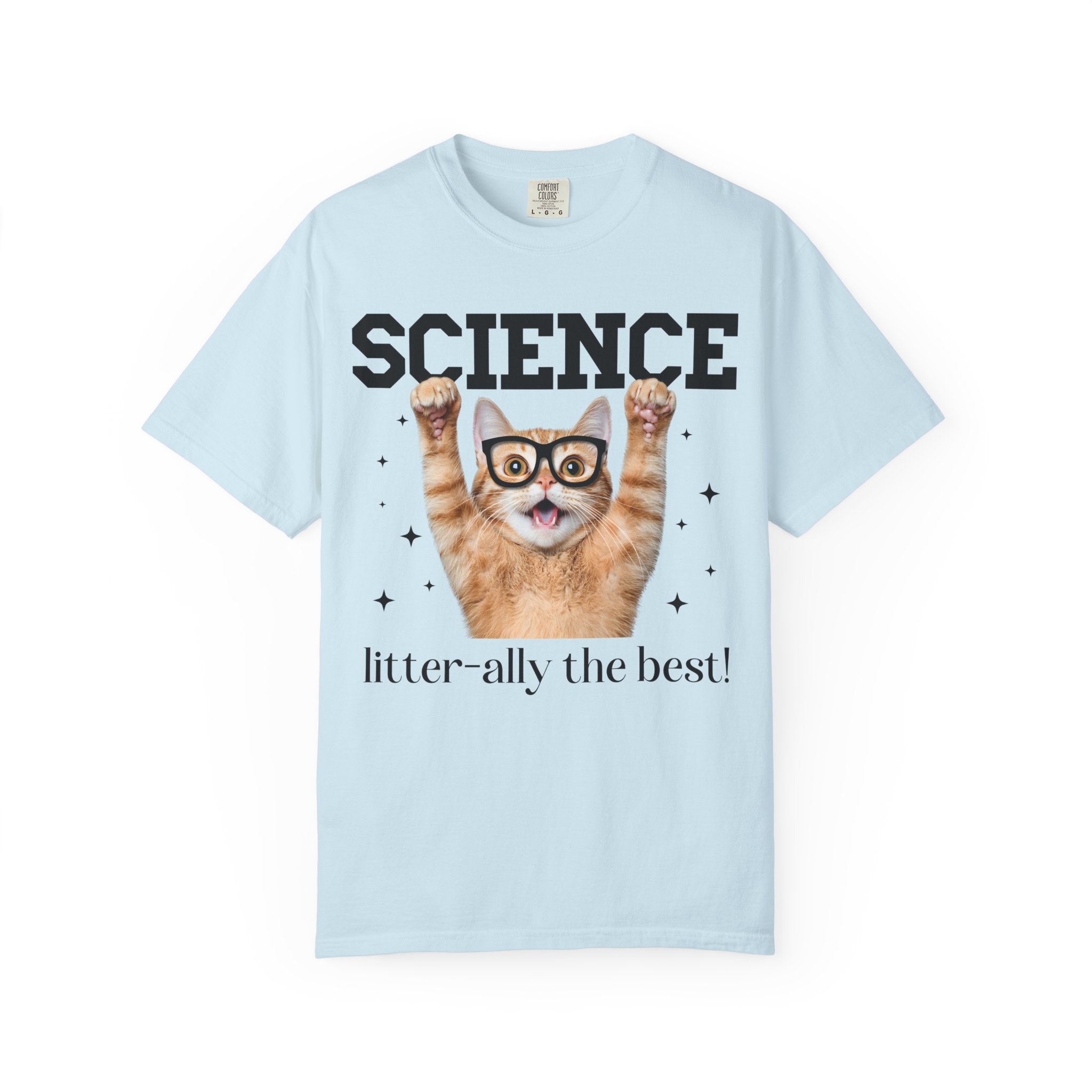 Science Teacher Cat Lover Tee Shirt for Back to School, Funny Saying Cat Mom or Cat Dad Gift, First Day of School Science Department Shirt - Opal and June