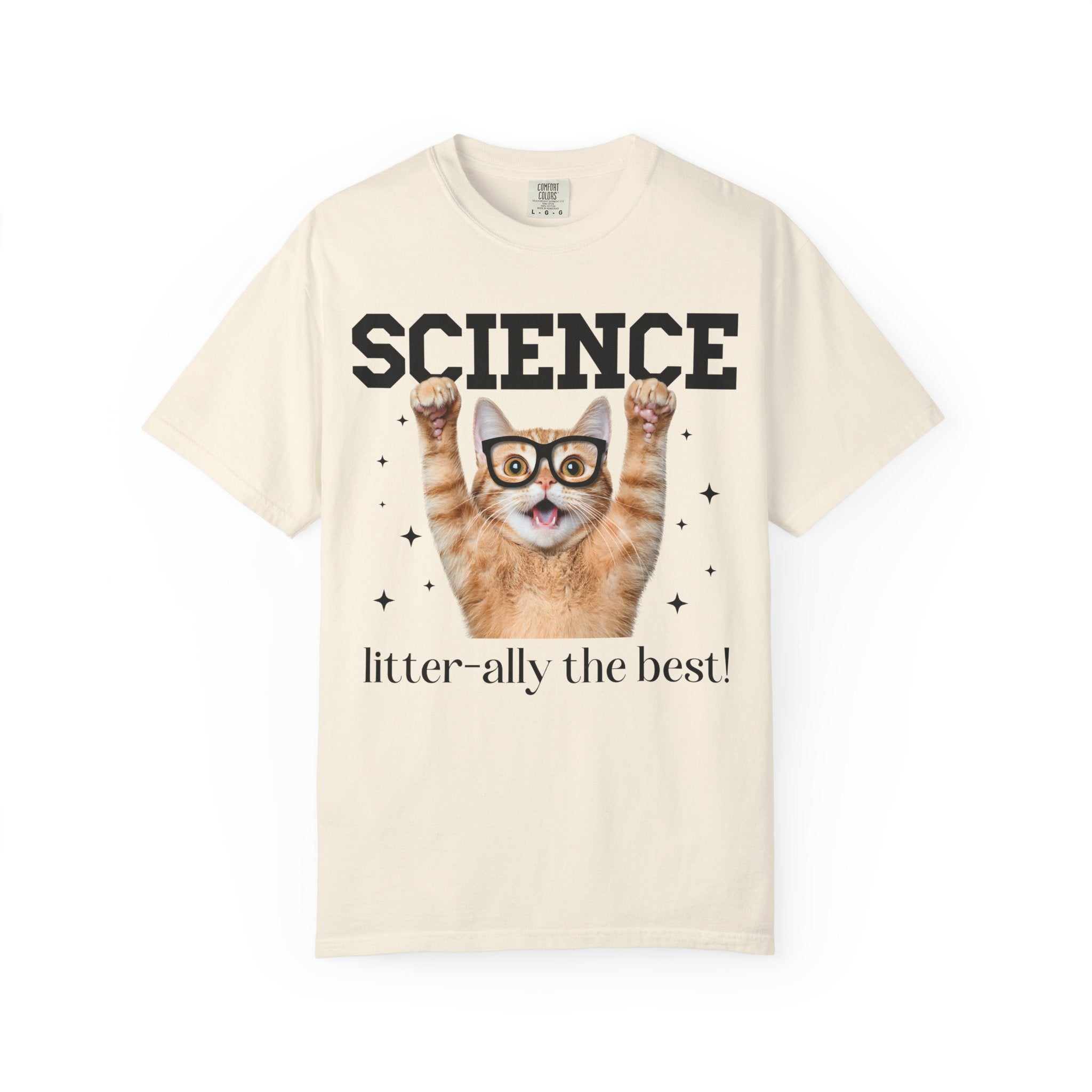 Science Teacher Cat Lover Tee Shirt for Back to School, Funny Saying Cat Mom or Cat Dad Gift, First Day of School Science Department Shirt - Opal and June
