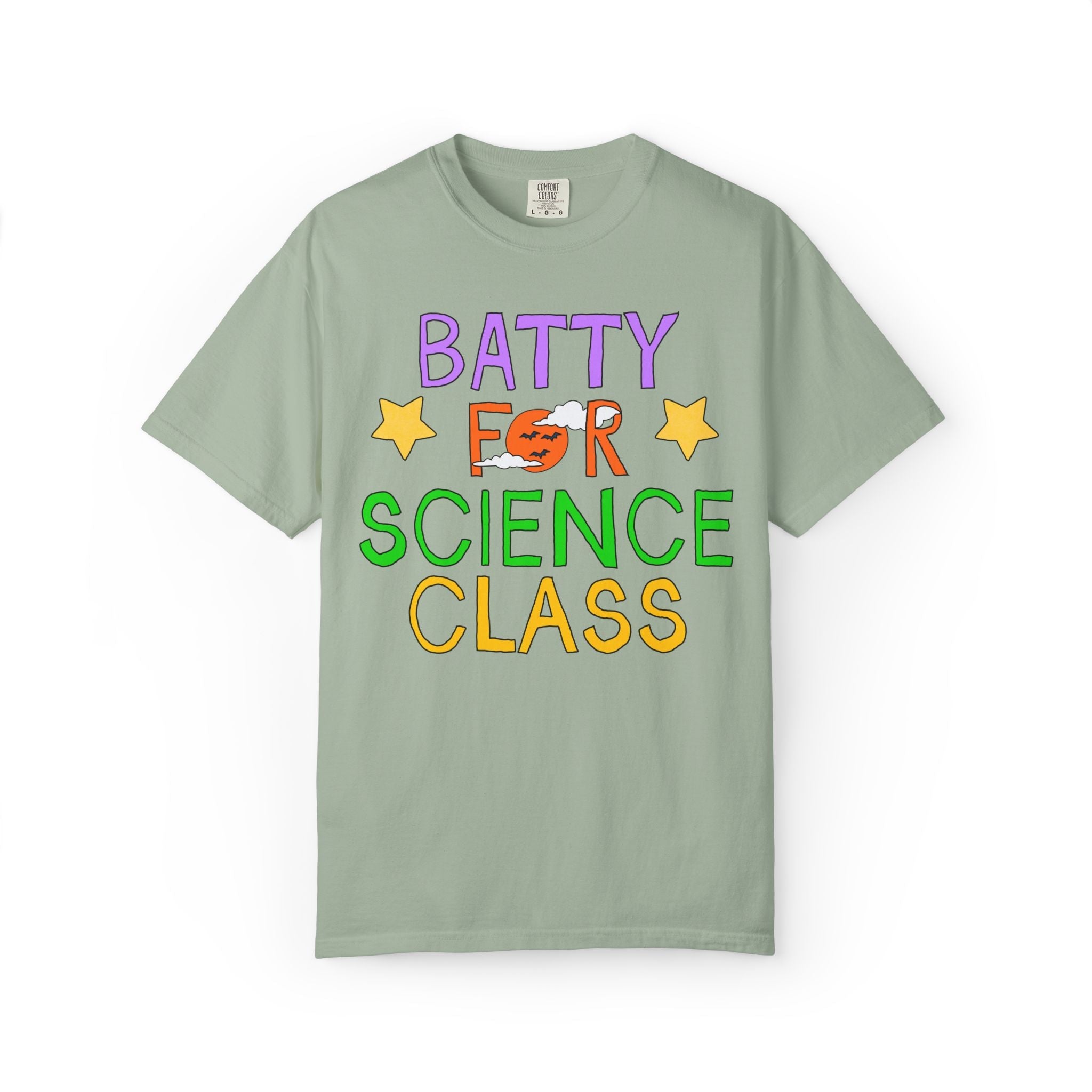 Science Teacher Halloween Tee Shirt: Batty for Science Class | Cute and Nostalgic Halloween Teacher Team T-Shirt for October, 90s Vibe - Opal and June