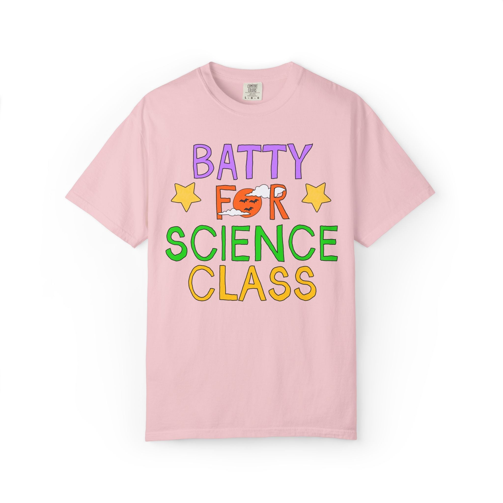 Science Teacher Halloween Tee Shirt: Batty for Science Class | Cute and Nostalgic Halloween Teacher Team T-Shirt for October, 90s Vibe - Opal and June