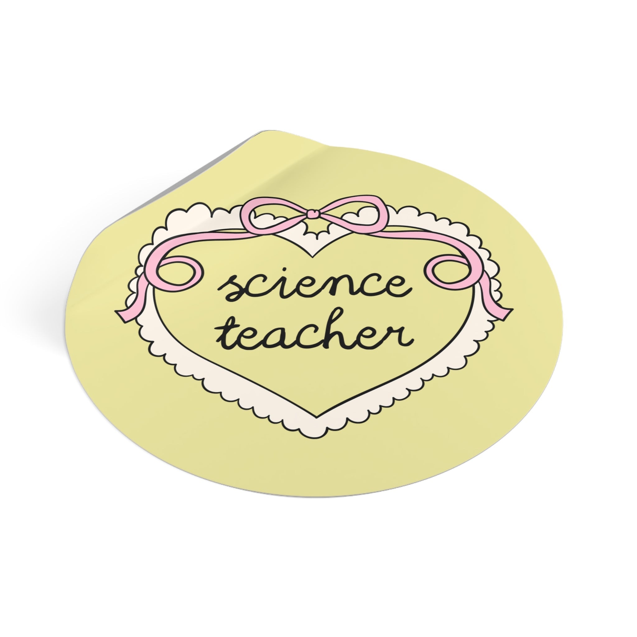 Science Teacher Sticker, Biology Teacher, New High School Science Teacher Sticker, Teacher Appreciation Gift, Cute Chemistry Teacher Gift - Opal and June