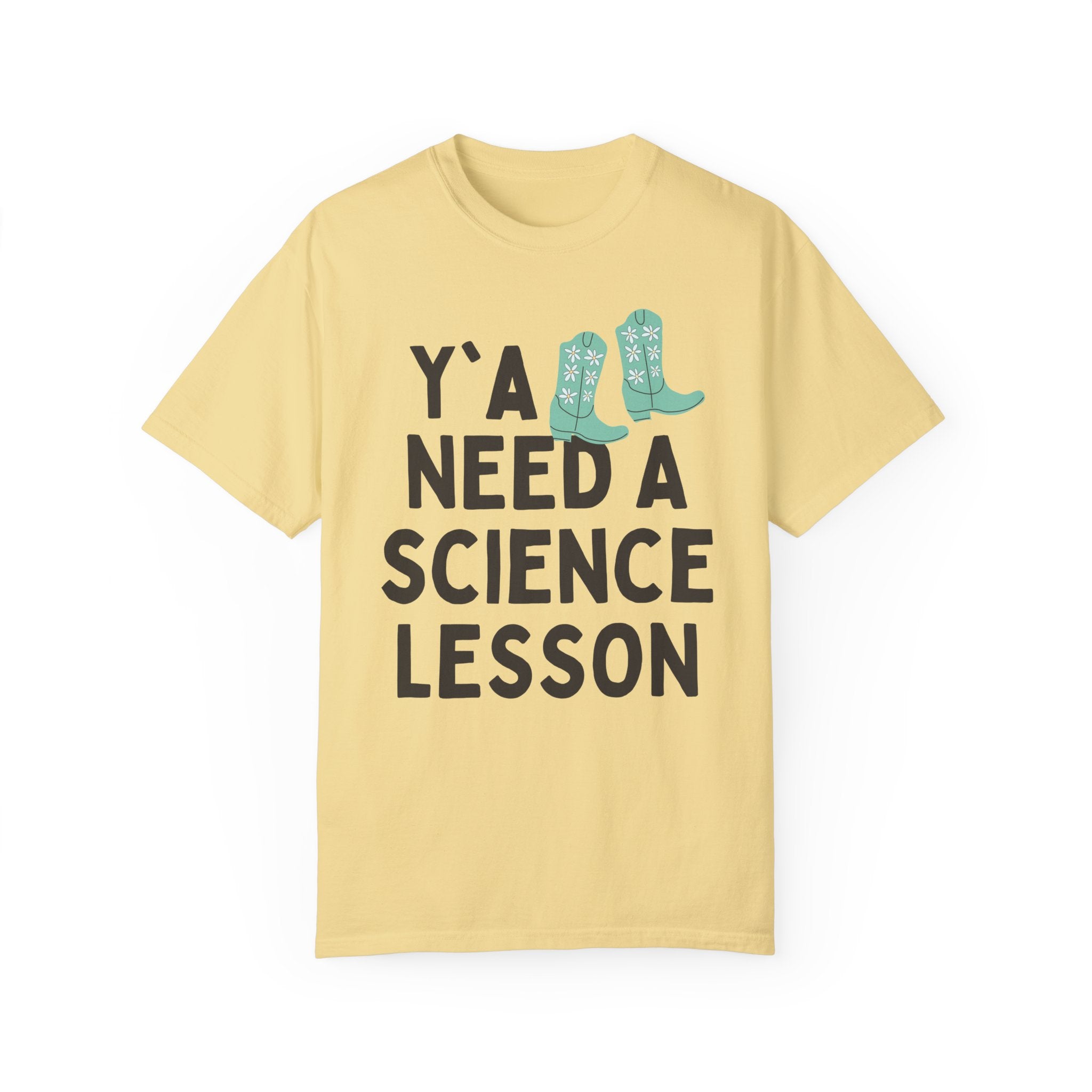 Science Teacher T-Shirt, Groovy Western Vibe: Y'all Need a Science Lesson, Environmental Science Teacher, Geology or Physics Professor Gift - Opal and June