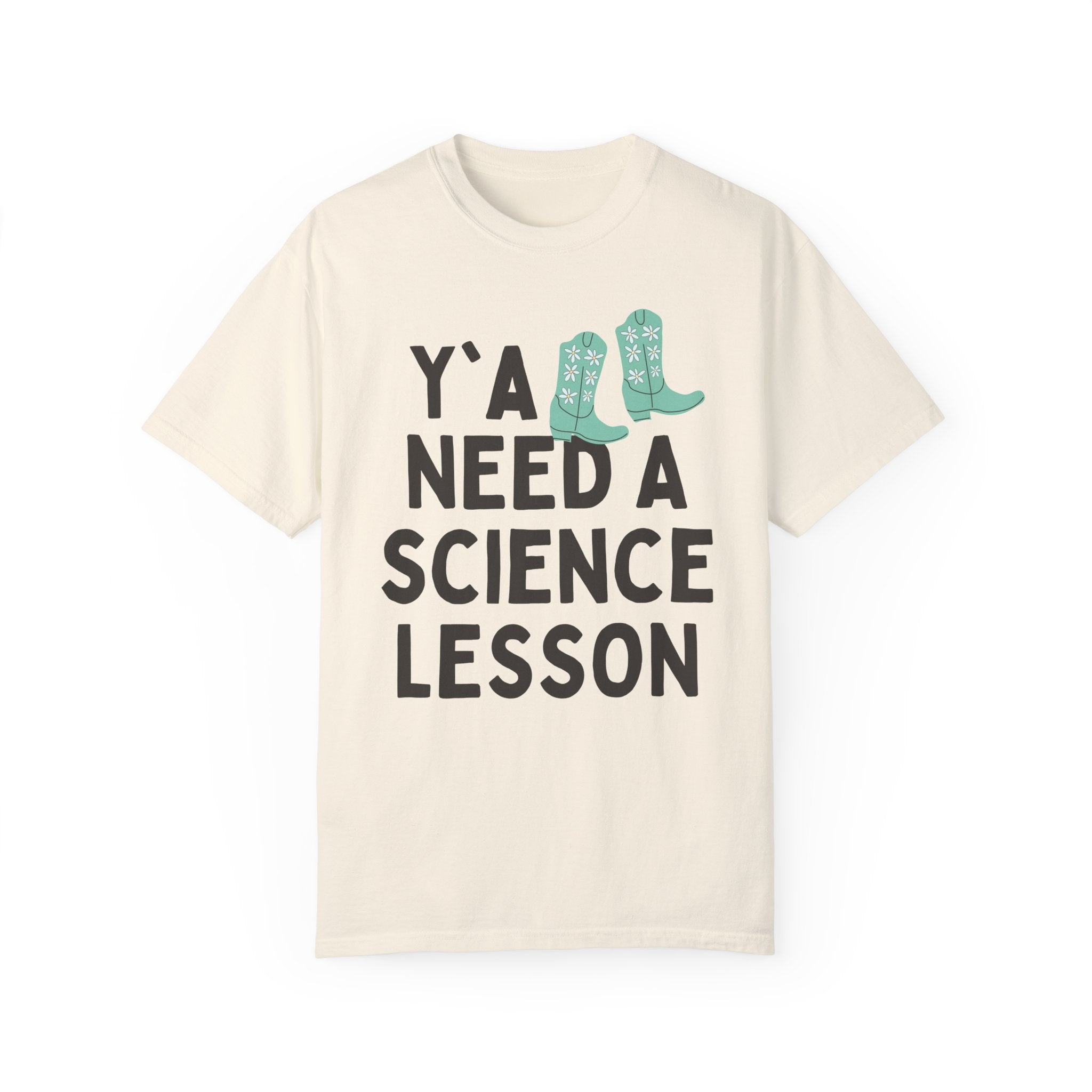 Science Teacher T-Shirt, Groovy Western Vibe: Y'all Need a Science Lesson, Environmental Science Teacher, Geology or Physics Professor Gift - Opal and June