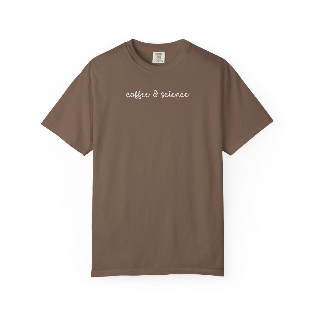 Science Teacher Tee Shirt, Coffee Lover, Funny Saying Soft Girl Style Tee, Middle School Science Teacher, Biology Major, Chemistry Professor - Opal and June