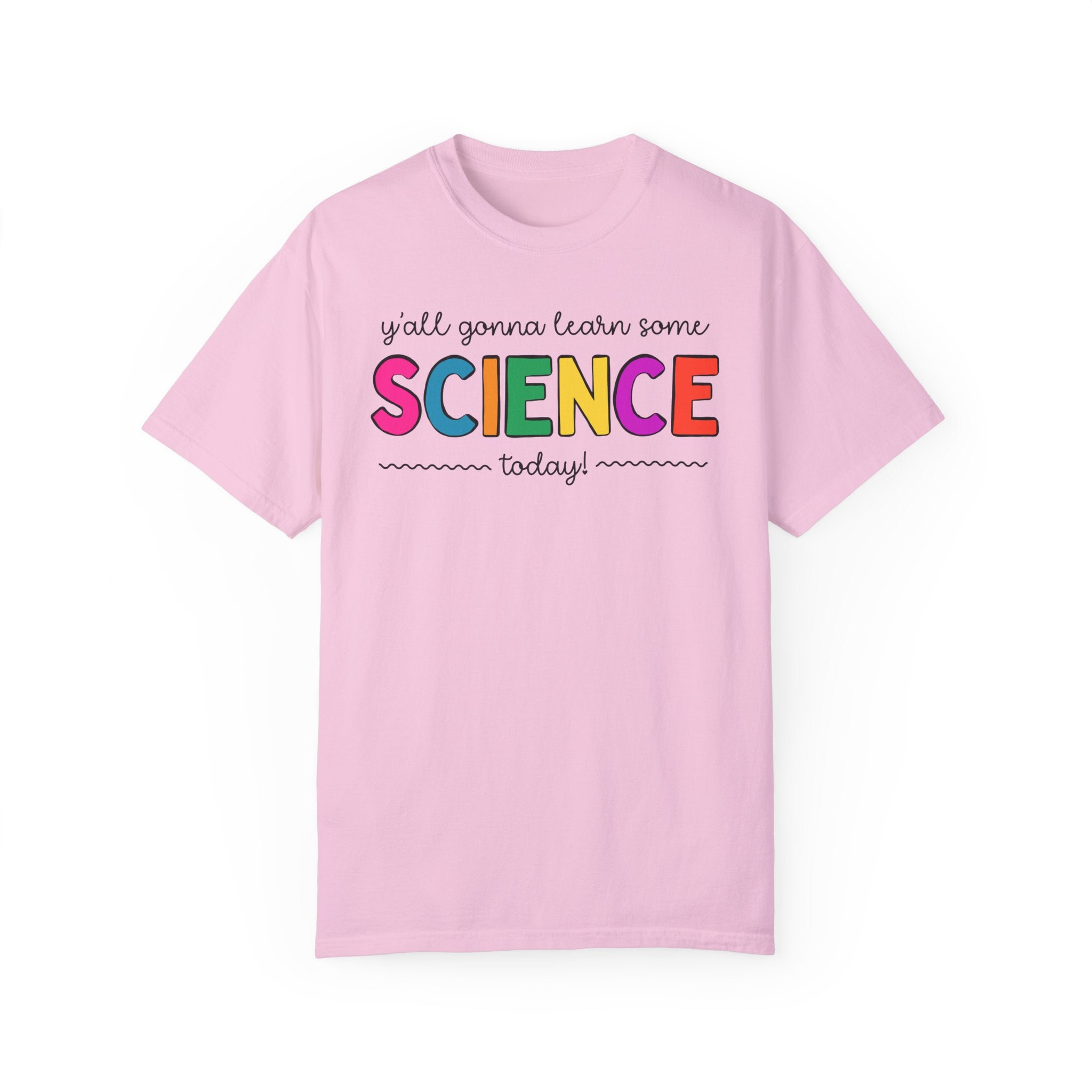 Science Teacher Tee Shirt, Colorful Letters: T-Shirt for History Buff, Biology Teacher Teacher Appreciation Gift, Chemisty Professor Present - Opal and June