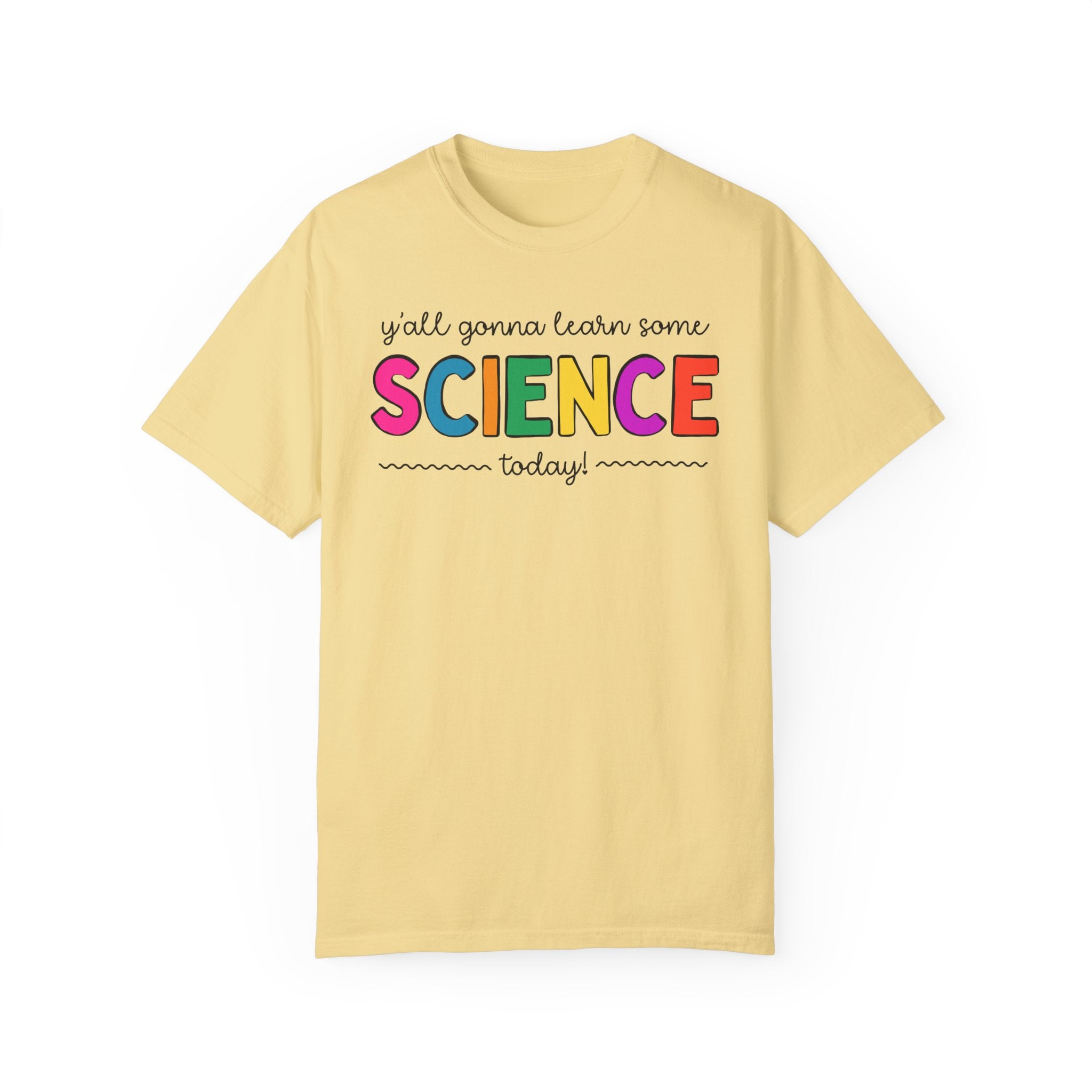 Science Teacher Tee Shirt, Colorful Letters: T-Shirt for History Buff, Biology Teacher Teacher Appreciation Gift, Chemisty Professor Present - Opal and June