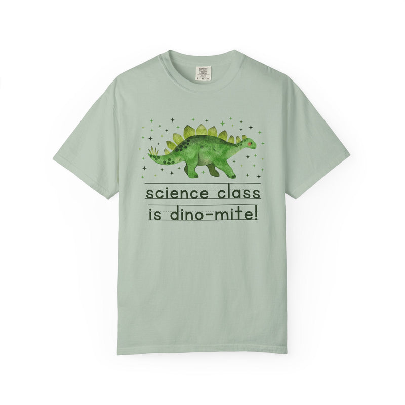 Science Teacher Tee Shirt for Back to School, Funny and Adorable 90s Aesthetic Dinosaur Lover T-Shirt for High School Science Department - Opal and June