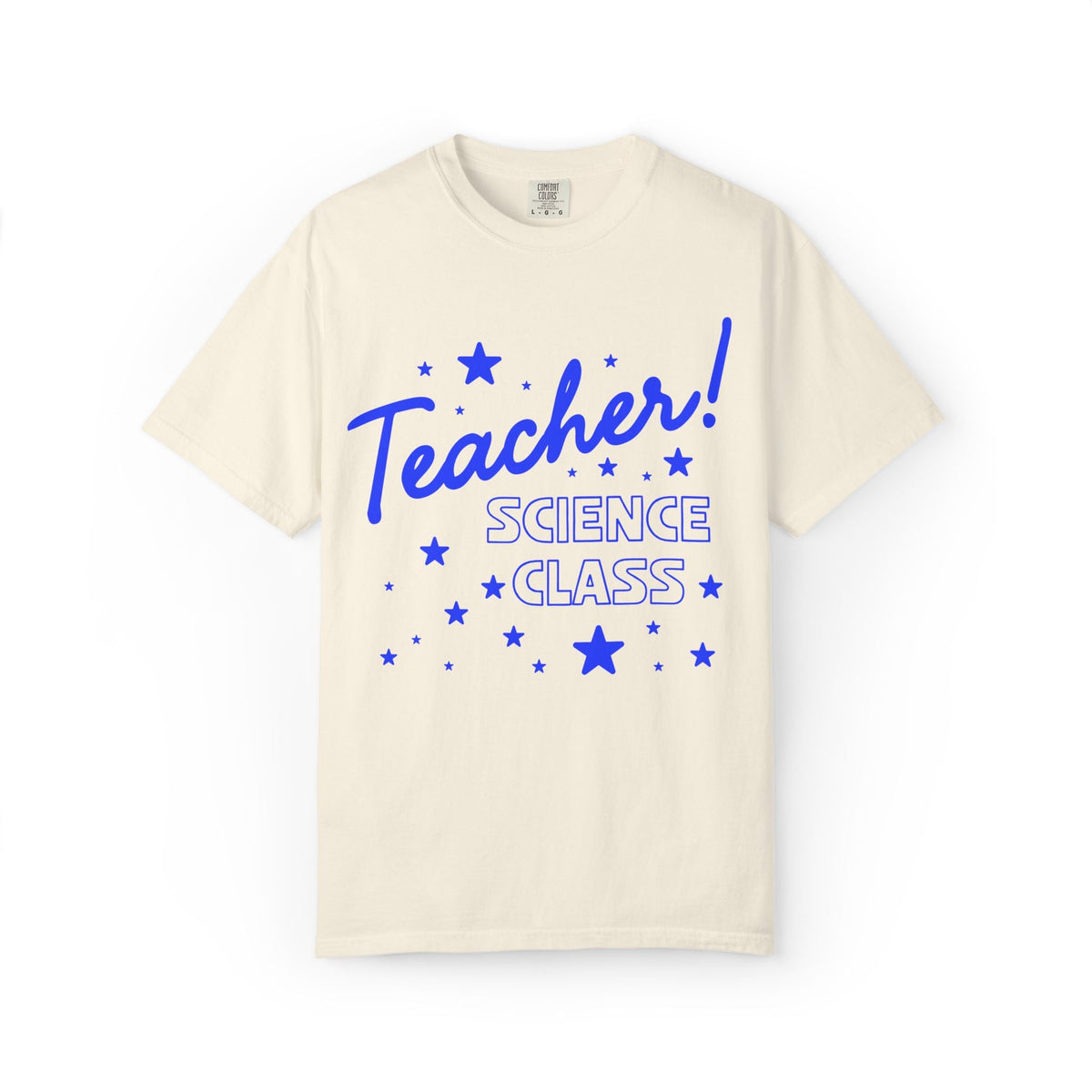 Science Teacher Tee Shirt with Stars: Cute Matching Teacher Shirt, Back to School, Teacher Appreciation Gift, High School Science Department - Opal and June