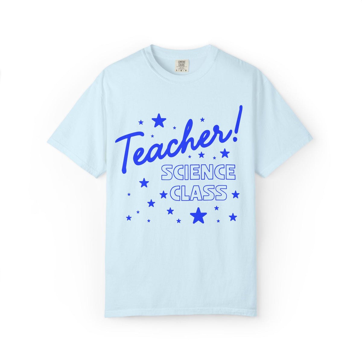 Science Teacher Tee Shirt with Stars: Cute Matching Teacher Shirt, Back to School, Teacher Appreciation Gift, High School Science Department - Opal and June