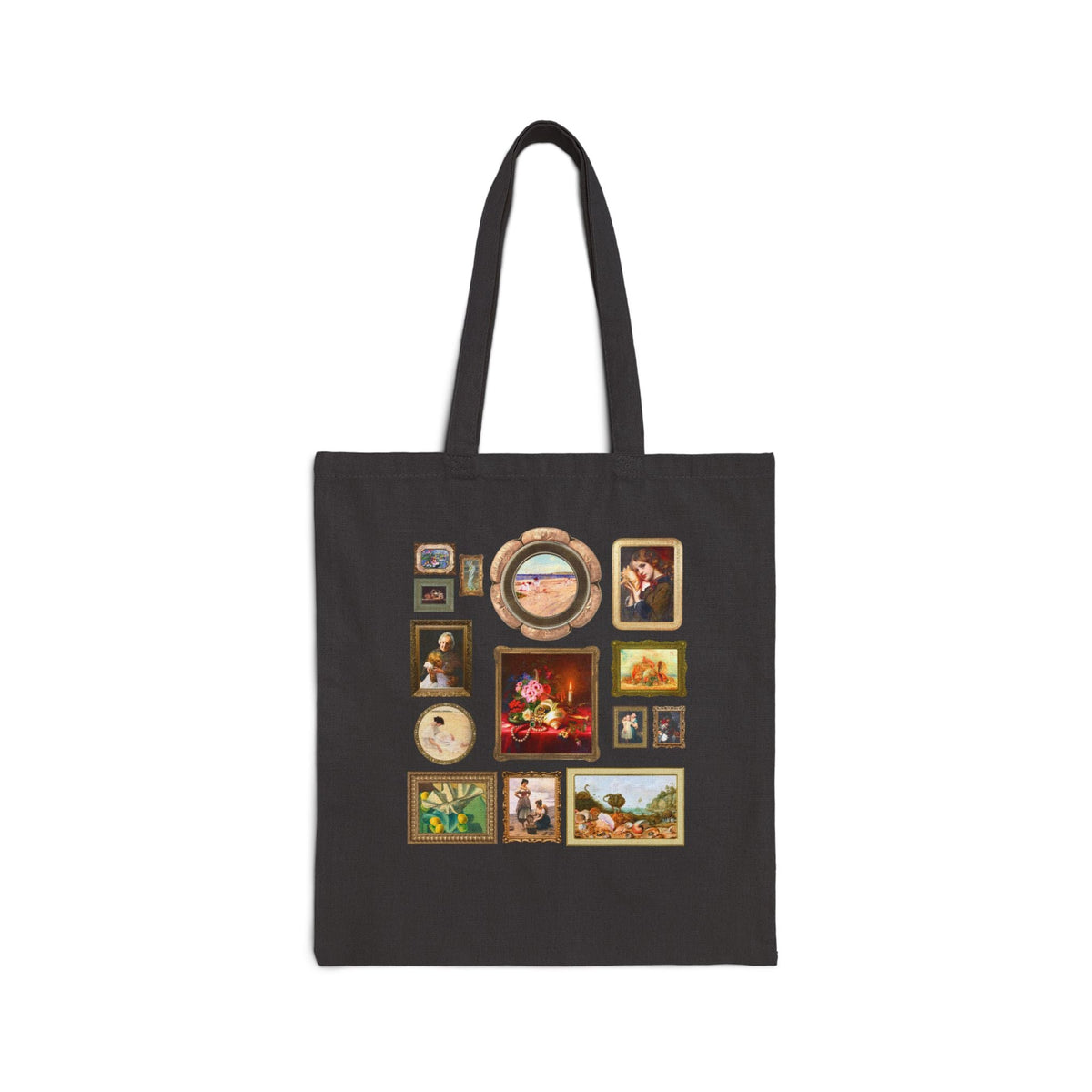 Seashell Art History Tote Bag for Sea Shell Hunter or Conchologist Who Loves Famous Paintings: Cute Art Historian Tote, Museum Lover - Opal and June