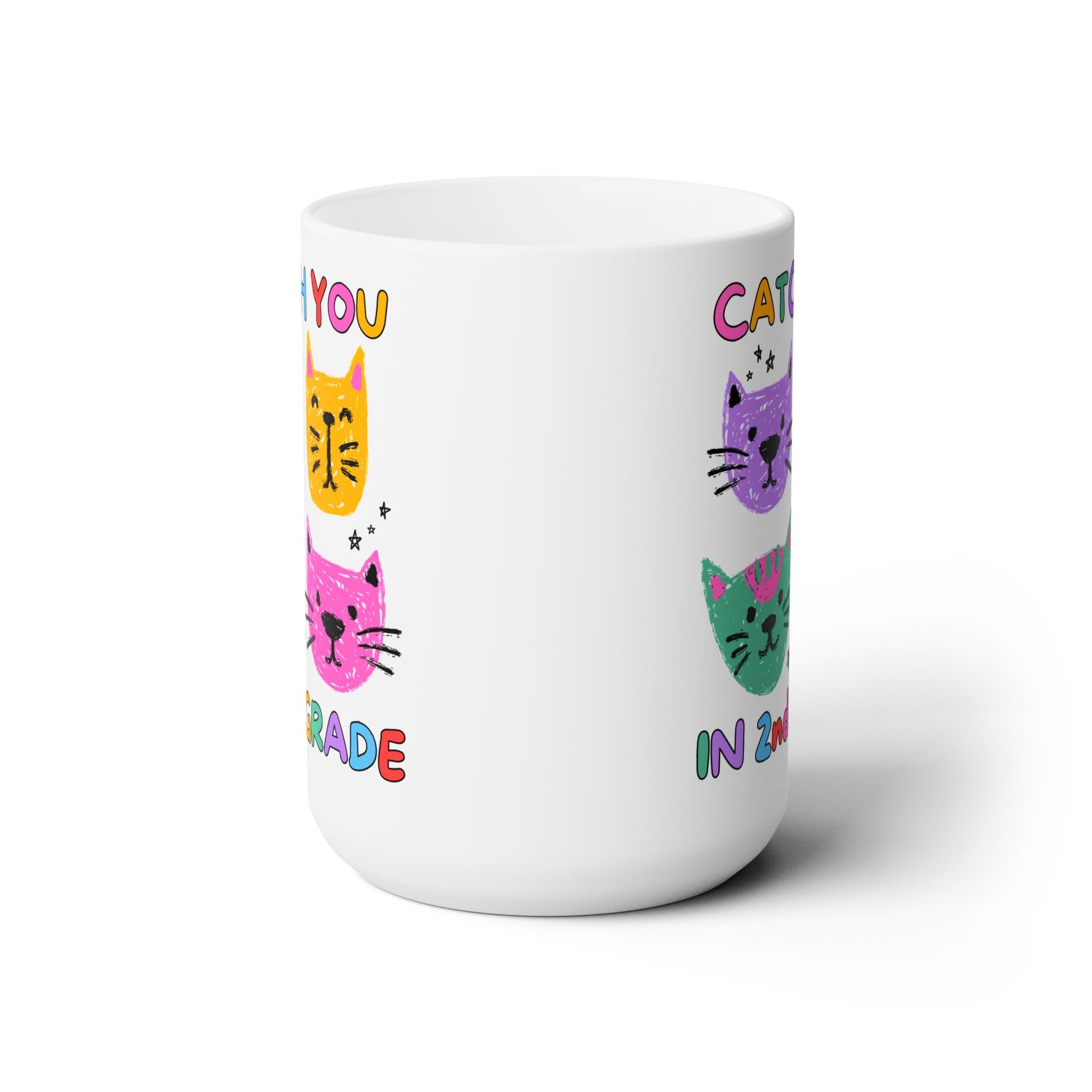 Second Grade Cat Lover Coffee Mug: Catch You in 2nd Grade - Opal and June
