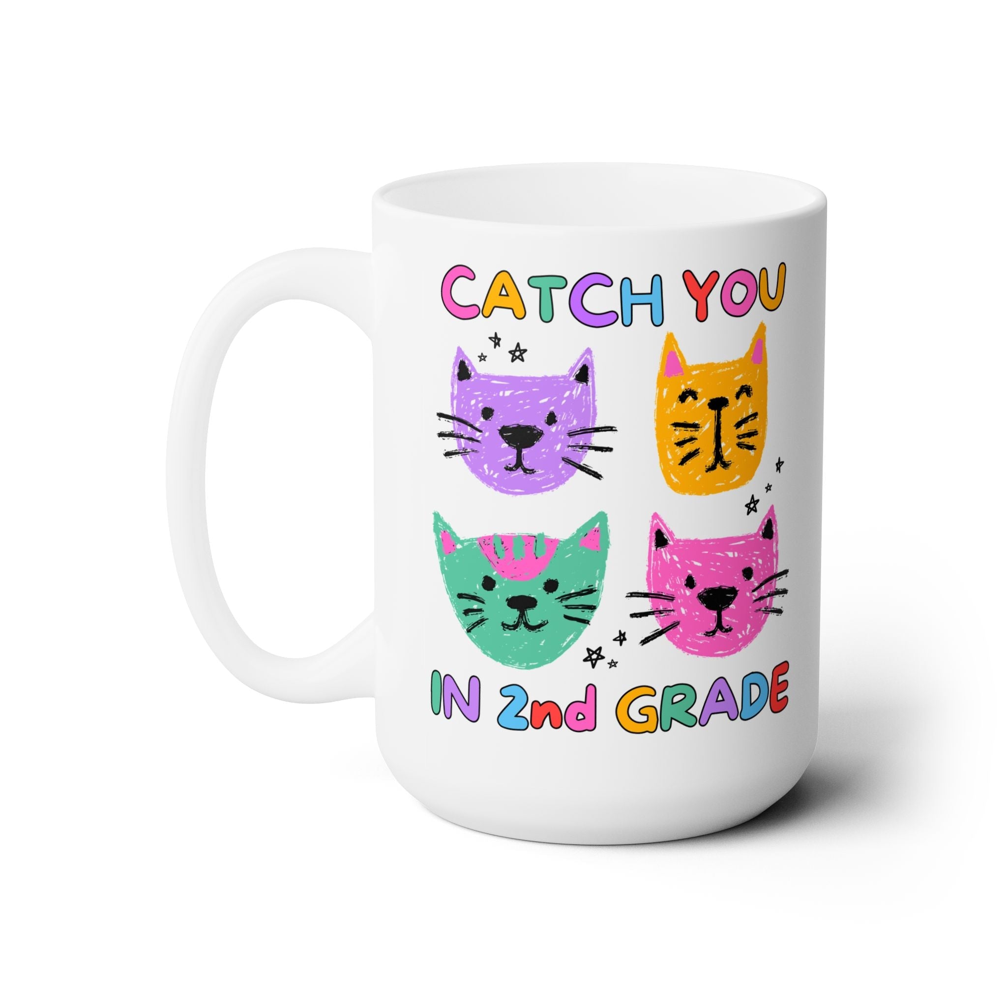 Second Grade Cat Lover Coffee Mug: Catch You in 2nd Grade - Opal and June
