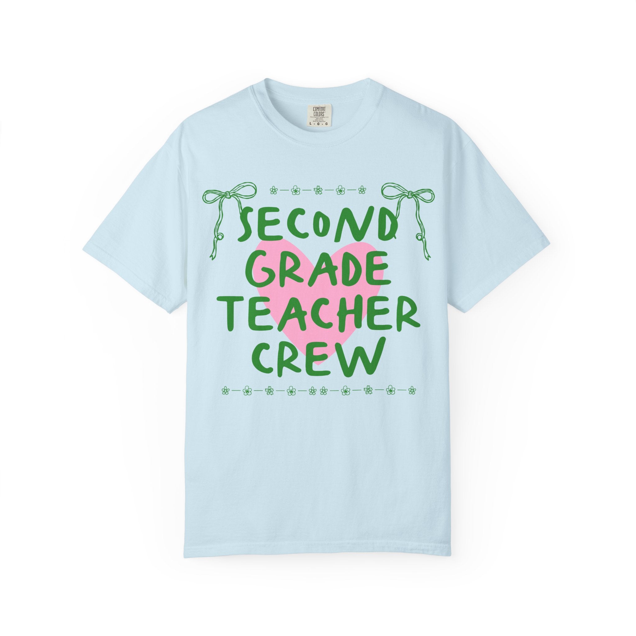 Second Grade Crew Matching Teacher Tee Shirt, Back To School Second Grade Team T-Shirt for First Day of School or Meet the Teacher Night - Opal and June
