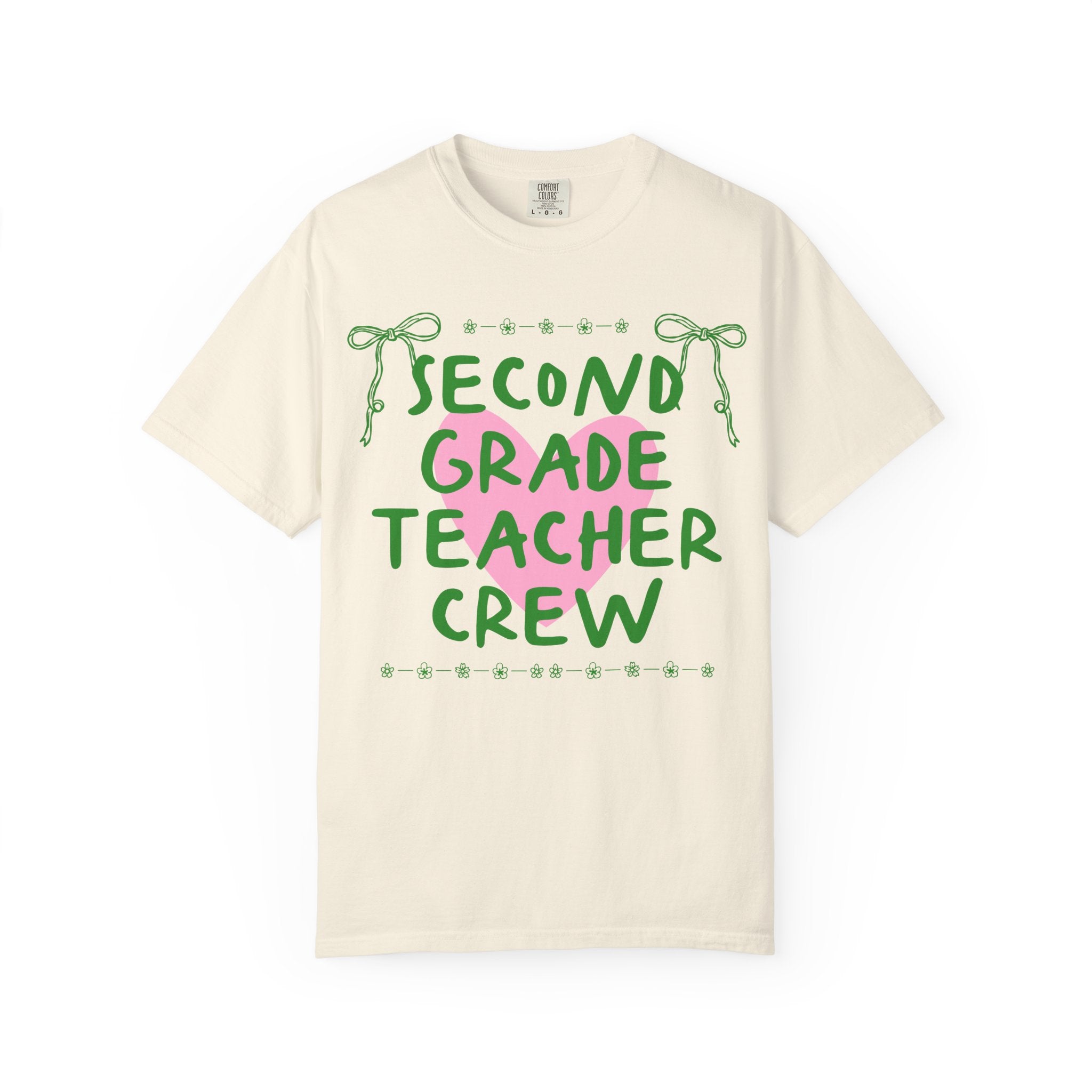 Second Grade Crew Matching Teacher Tee Shirt, Back To School Second Grade Team T-Shirt for First Day of School or Meet the Teacher Night - Opal and June