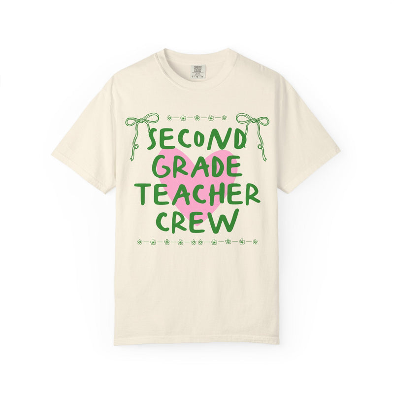 Second Grade Crew Matching Teacher Tee Shirt, Back To School Second Grade Team T-Shirt for First Day of School or Meet the Teacher Night - Opal and June