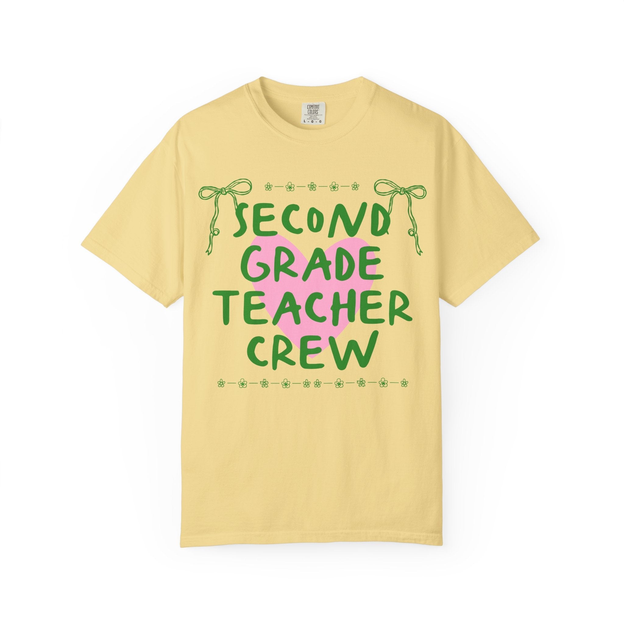 Second Grade Crew Matching Teacher Tee Shirt, Back To School Second Grade Team T-Shirt for First Day of School or Meet the Teacher Night - Opal and June