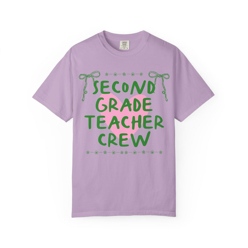 Second Grade Crew Matching Teacher Tee Shirt, Back To School Second Grade Team T-Shirt for First Day of School or Meet the Teacher Night - Opal and June