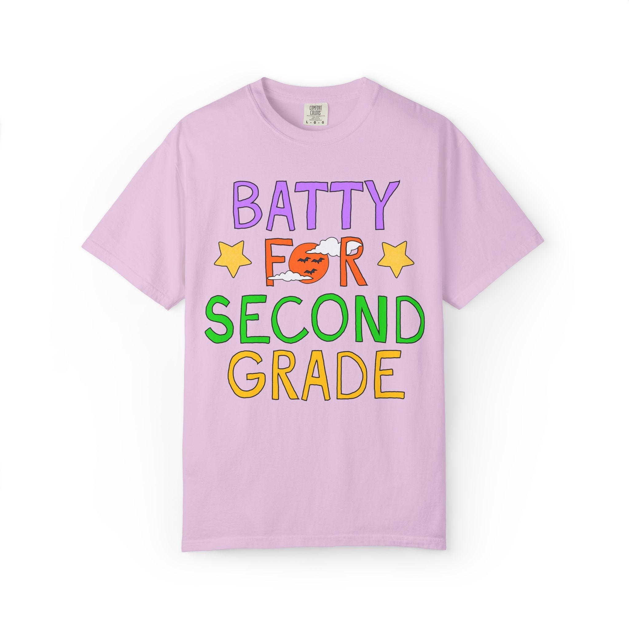 Second Grade Halloween Teacher Tee Shirt: Batty for Second Grade - Opal and June