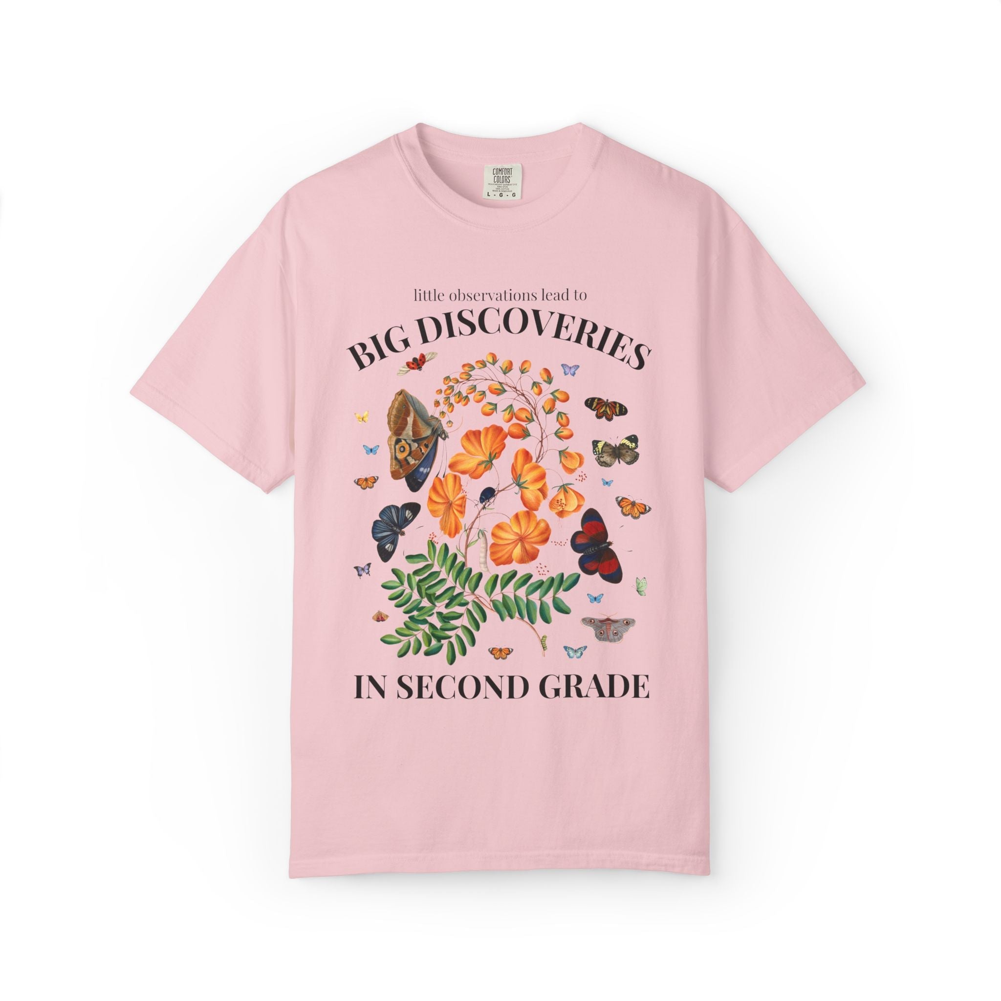 Second Grade: Little Observations Lead to Big Discoveries, Matching Teacher Team T-Shirt for Back to School - Opal and June