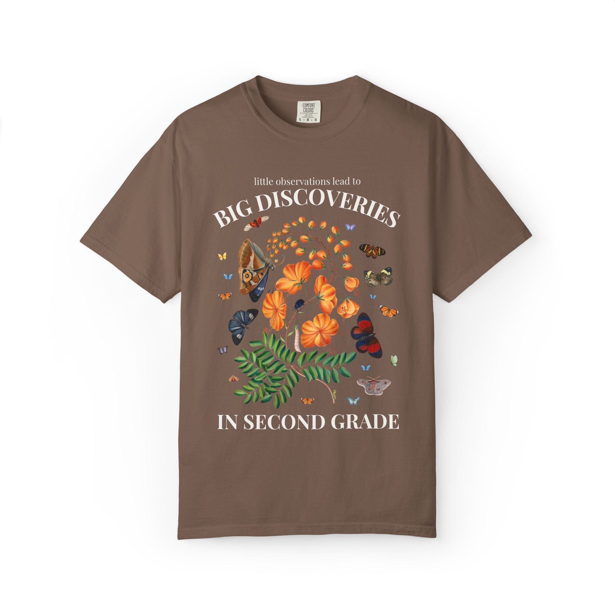 Second Grade: Little Observations Lead to Big Discoveries, Matching Teacher Team T-Shirt for Back to School - Opal and June