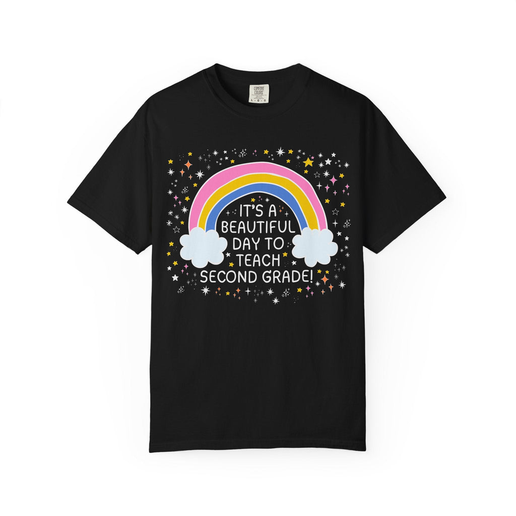 Second Grade Teacher Tee Shirt, Second Grade Crew, Cute Early Childhood Education Major Gift for New Teaching Job, Matching 2nd Grade Squad - Opal and June