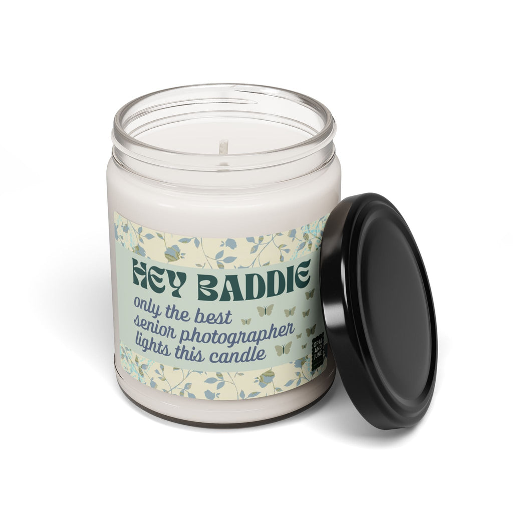 Senior Photographer Candle with Boho Butterflies: Only The Best Senior Photographer Lights This Candle | Thank You Gift for Photographer - Opal and June