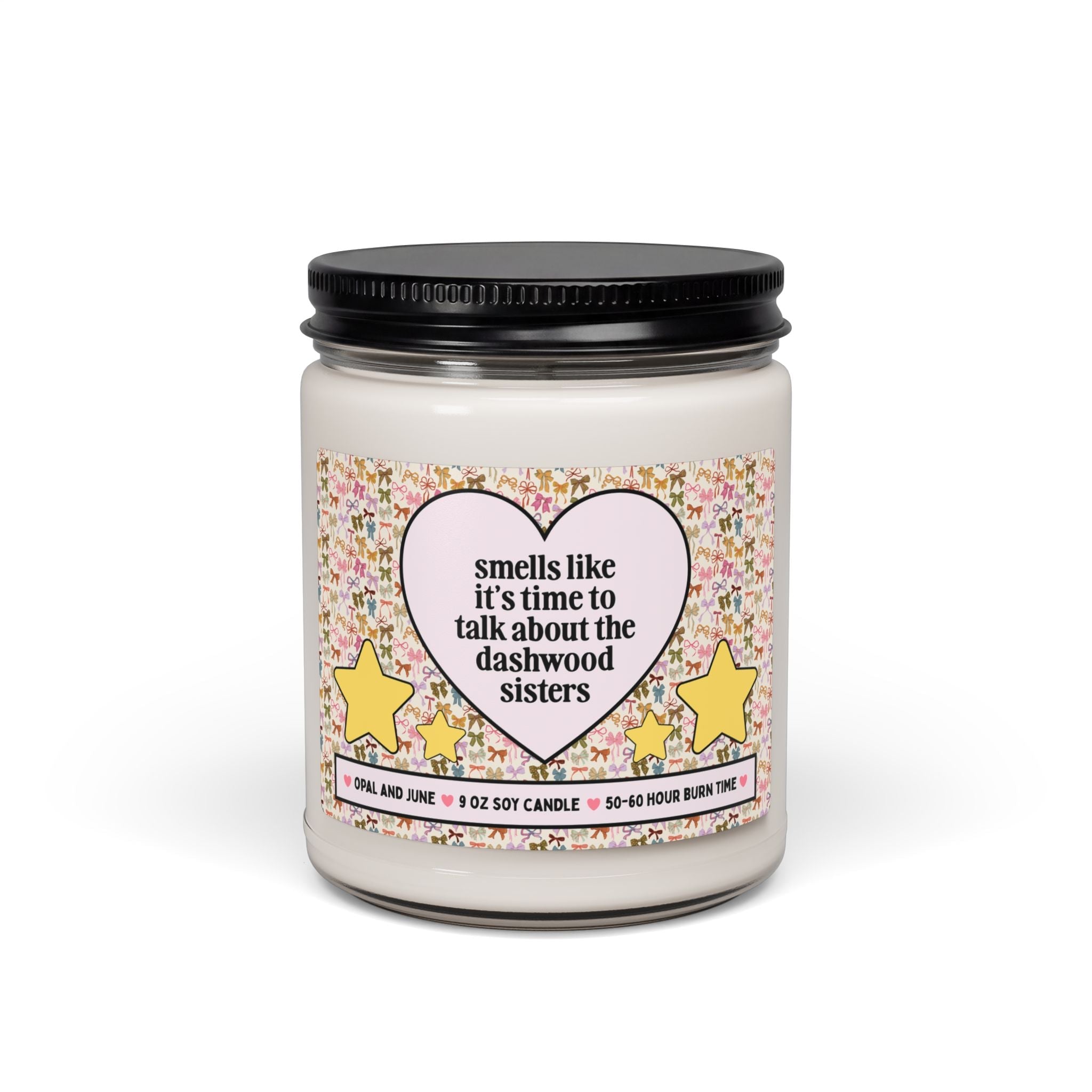 Sense and Sensibility Jane Austen Bookish Candle: Smells Like It's Time to Talk About the Dashwood Sisters, Silly Classic Book Lover Candle - Opal and June
