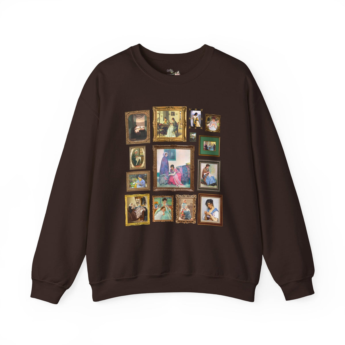 Sewing Art History Tee Shirt: Famous Paintings of Women Sewing, Cute Sewing Lover Sweatshirt for Museum Lover, Seamstress or Sister Who Sews - Opal and June