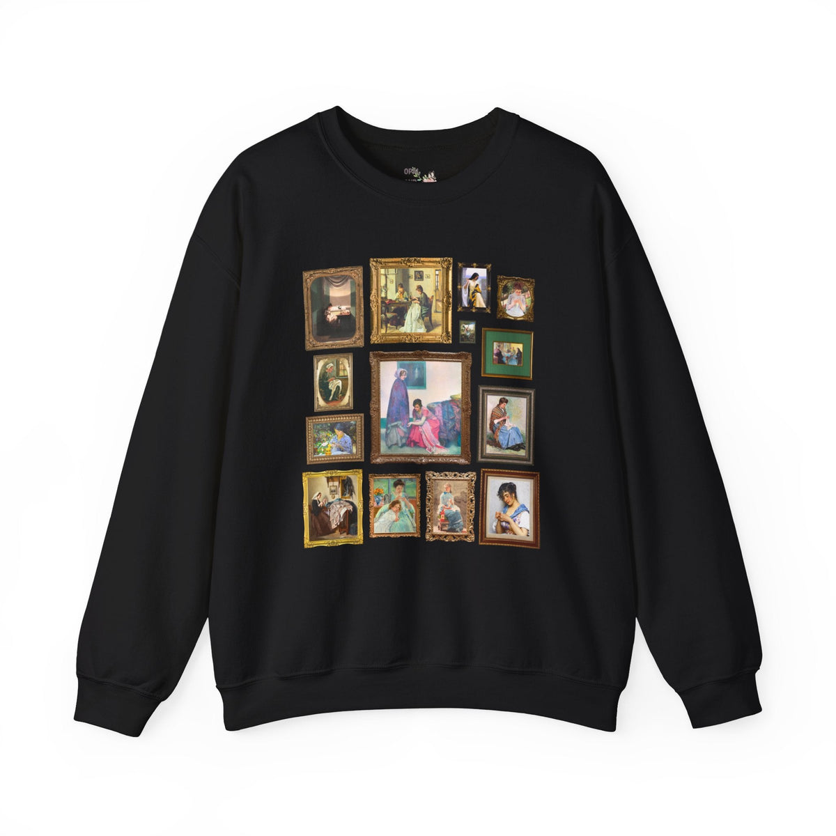 Sewing Art History Tee Shirt: Famous Paintings of Women Sewing, Cute Sewing Lover Sweatshirt for Museum Lover, Seamstress or Sister Who Sews - Opal and June