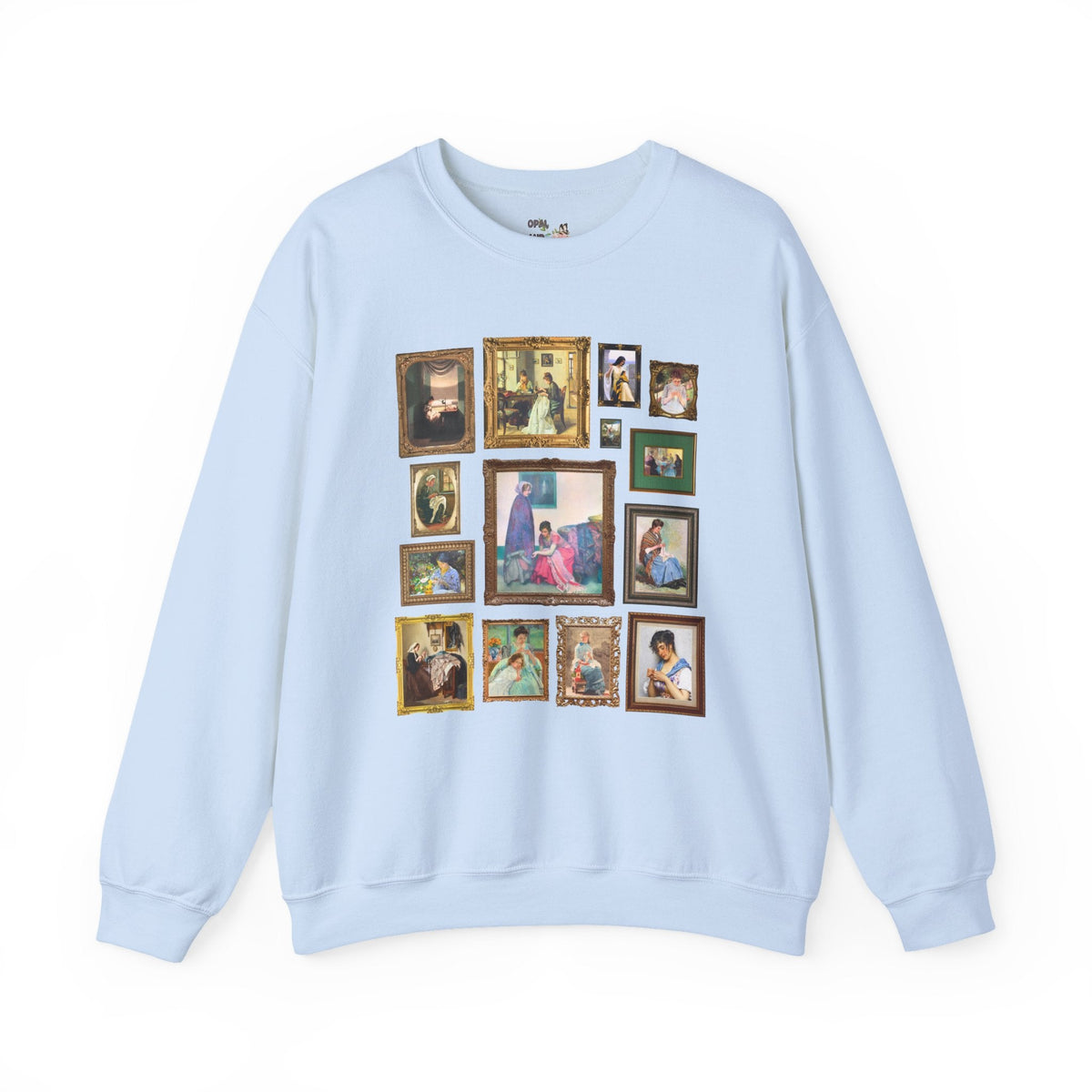 Sewing Art History Tee Shirt: Famous Paintings of Women Sewing, Cute Sewing Lover Sweatshirt for Museum Lover, Seamstress or Sister Who Sews - Opal and June