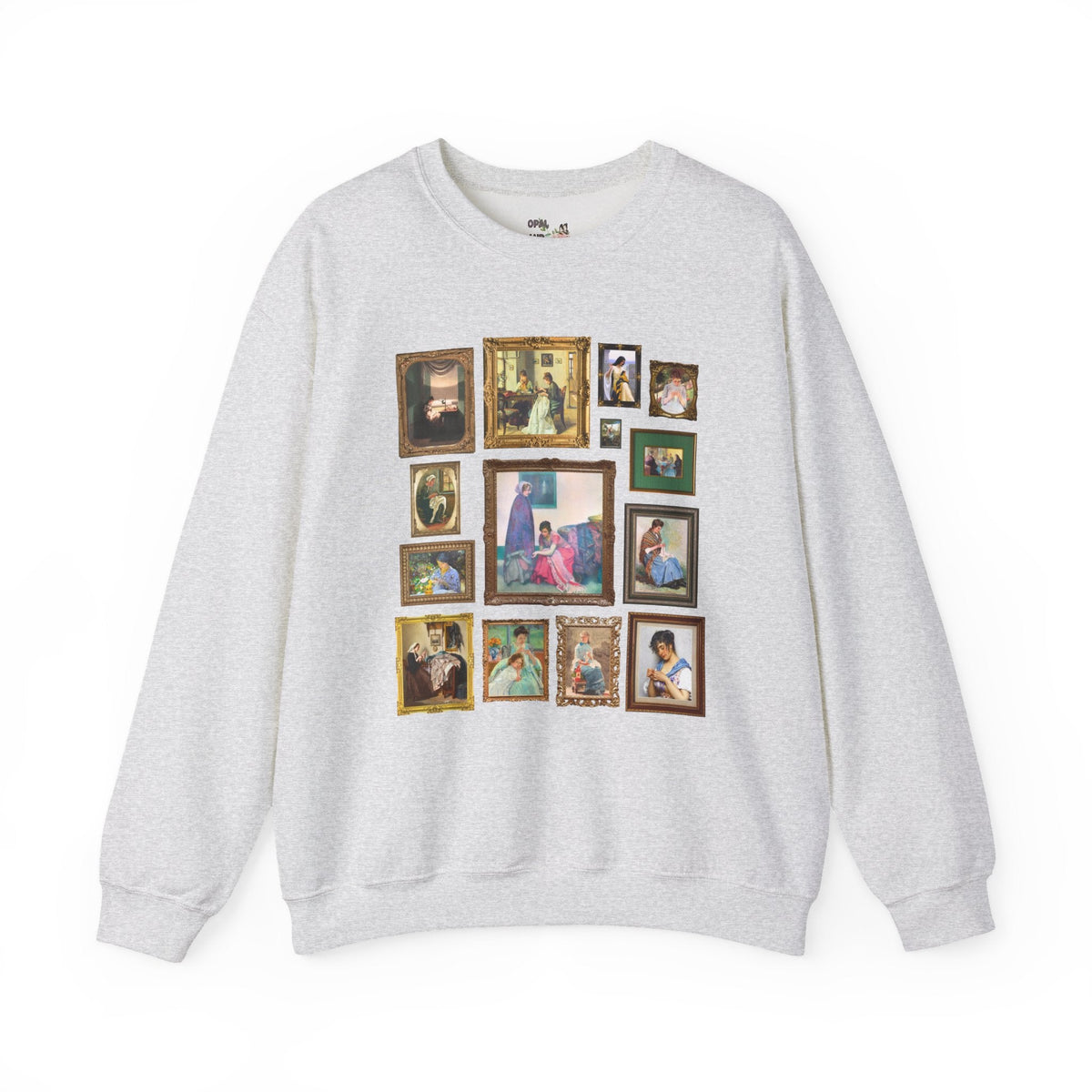 Sewing Art History Tee Shirt: Famous Paintings of Women Sewing, Cute Sewing Lover Sweatshirt for Museum Lover, Seamstress or Sister Who Sews - Opal and June