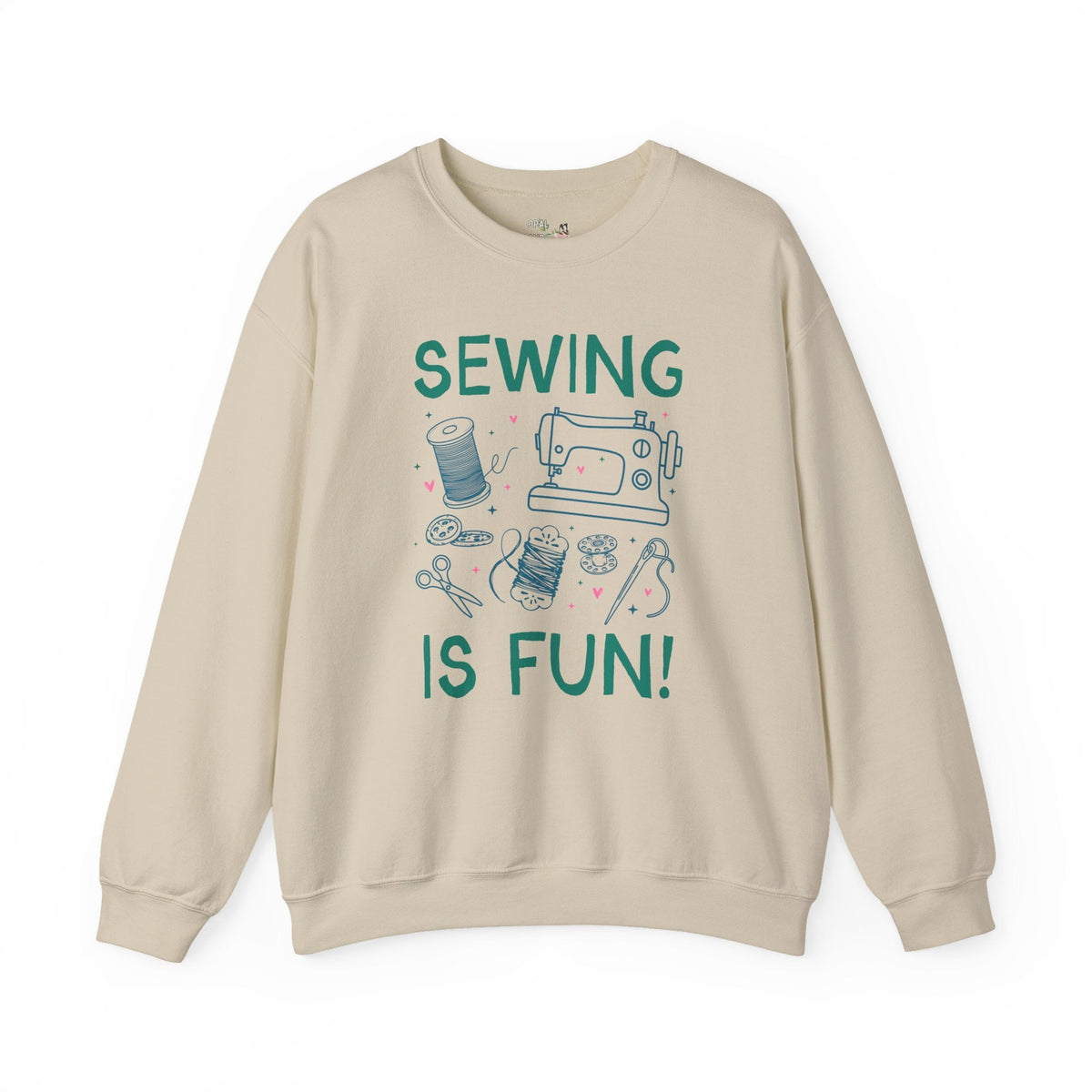 Sewing is Fun Sweatshirt for Seamstress or Sewist, Cute Crafting Crewneck for Mom or Sister Who Sews, Grandma Hobbies Gift - Opal and June