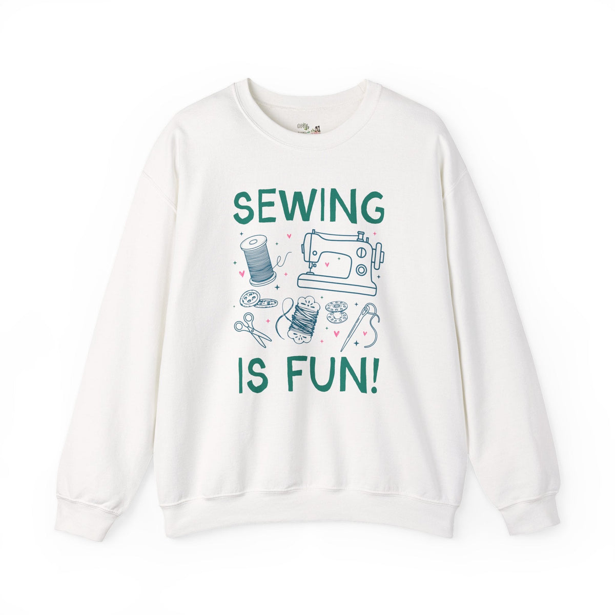 Sewing is Fun Sweatshirt for Seamstress or Sewist, Cute Crafting Crewneck for Mom or Sister Who Sews, Grandma Hobbies Gift - Opal and June