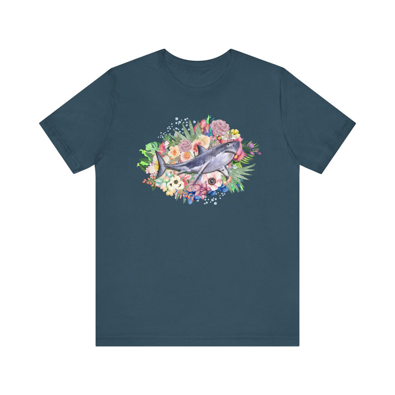 Shark T-Shirt: Summer Flowers - Opal and June