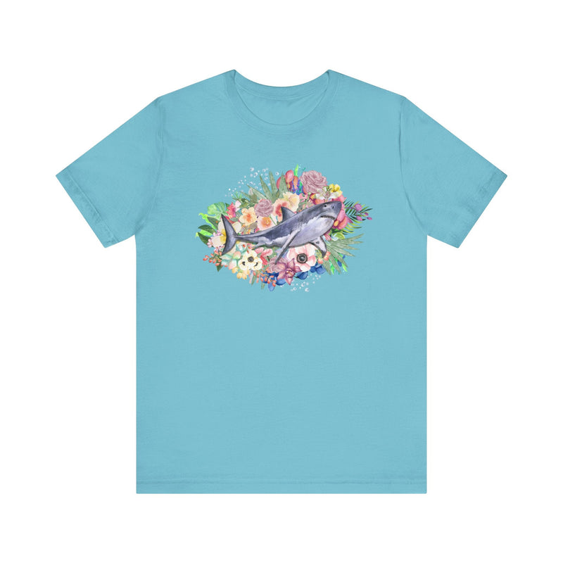 Shark T-Shirt: Summer Flowers - Opal and June