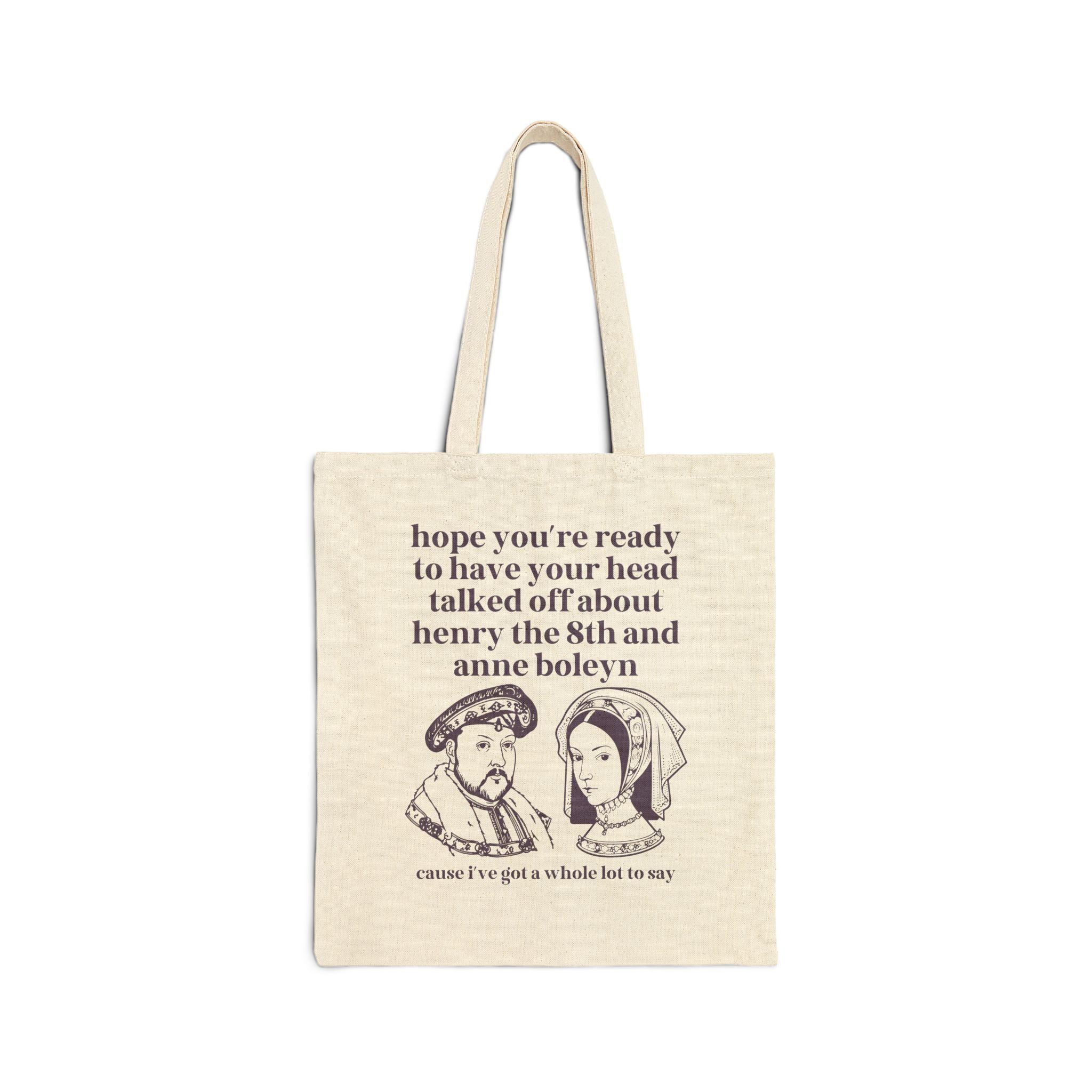 Silly Anne Boleyn and Henry the 8th Tote Bag for Historian Who Loves Tudor History, Funny Social Studies Gift, Tote Bag for Historian - Opal and June