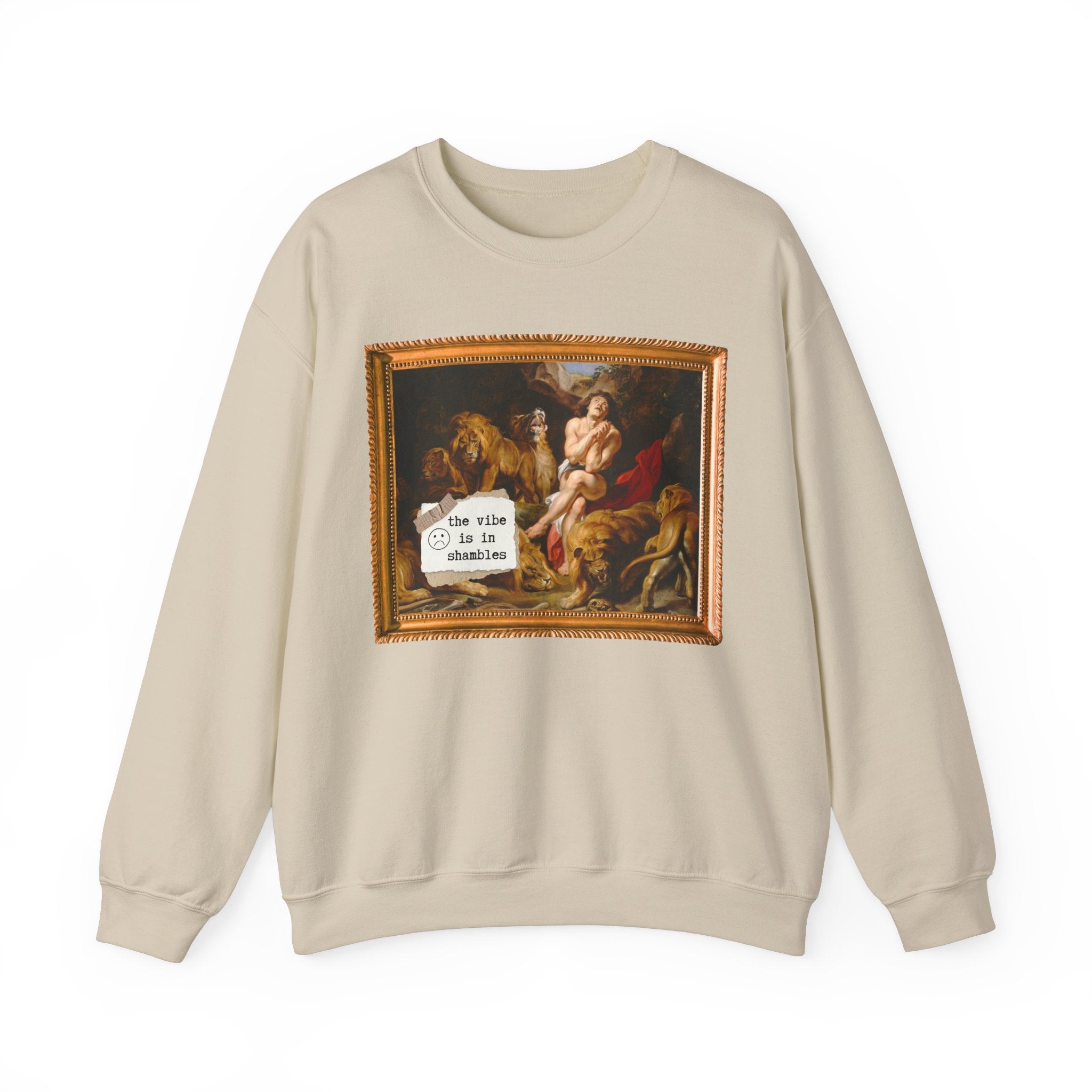 Silly Art History Sweatshirt: The Vibe is in Shambles, Funny Saying Shirt, Peter Paul Rubens 17th Century Painting European Art History Gift - Opal and June